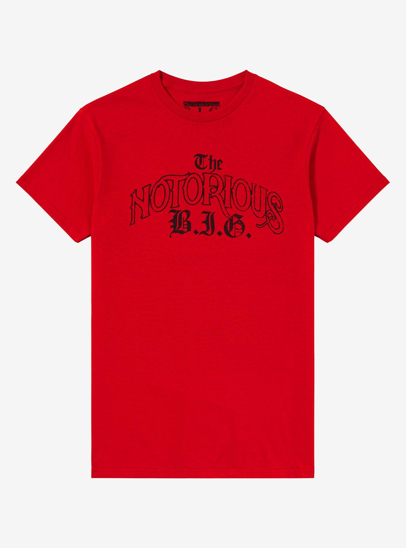 The Notorious B.I.G. Two-Sided Boyfriend Fit Girls T-Shirt, RED, hi-res