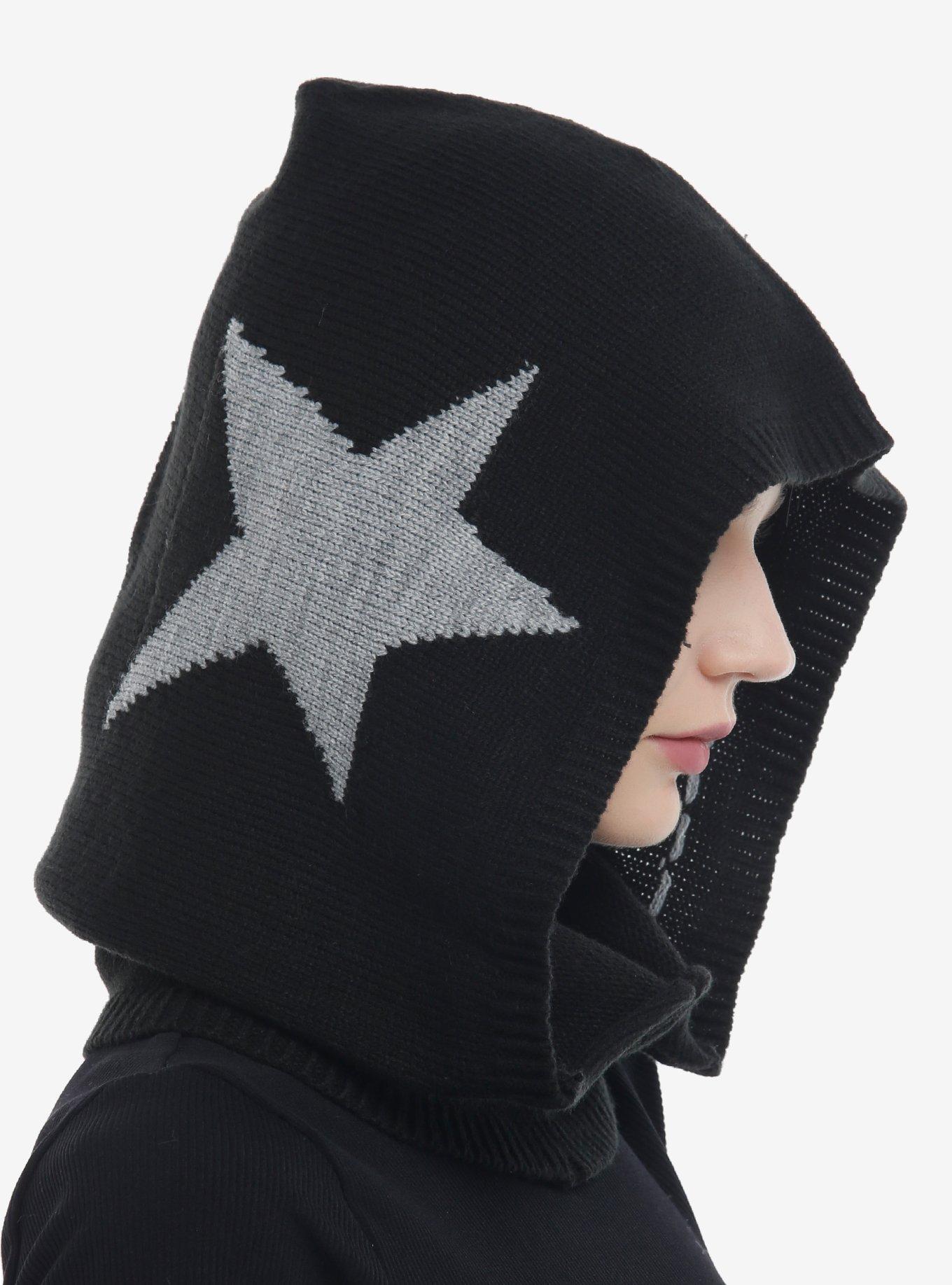 Star Drawstring Hooded Balaclava, , hi-res