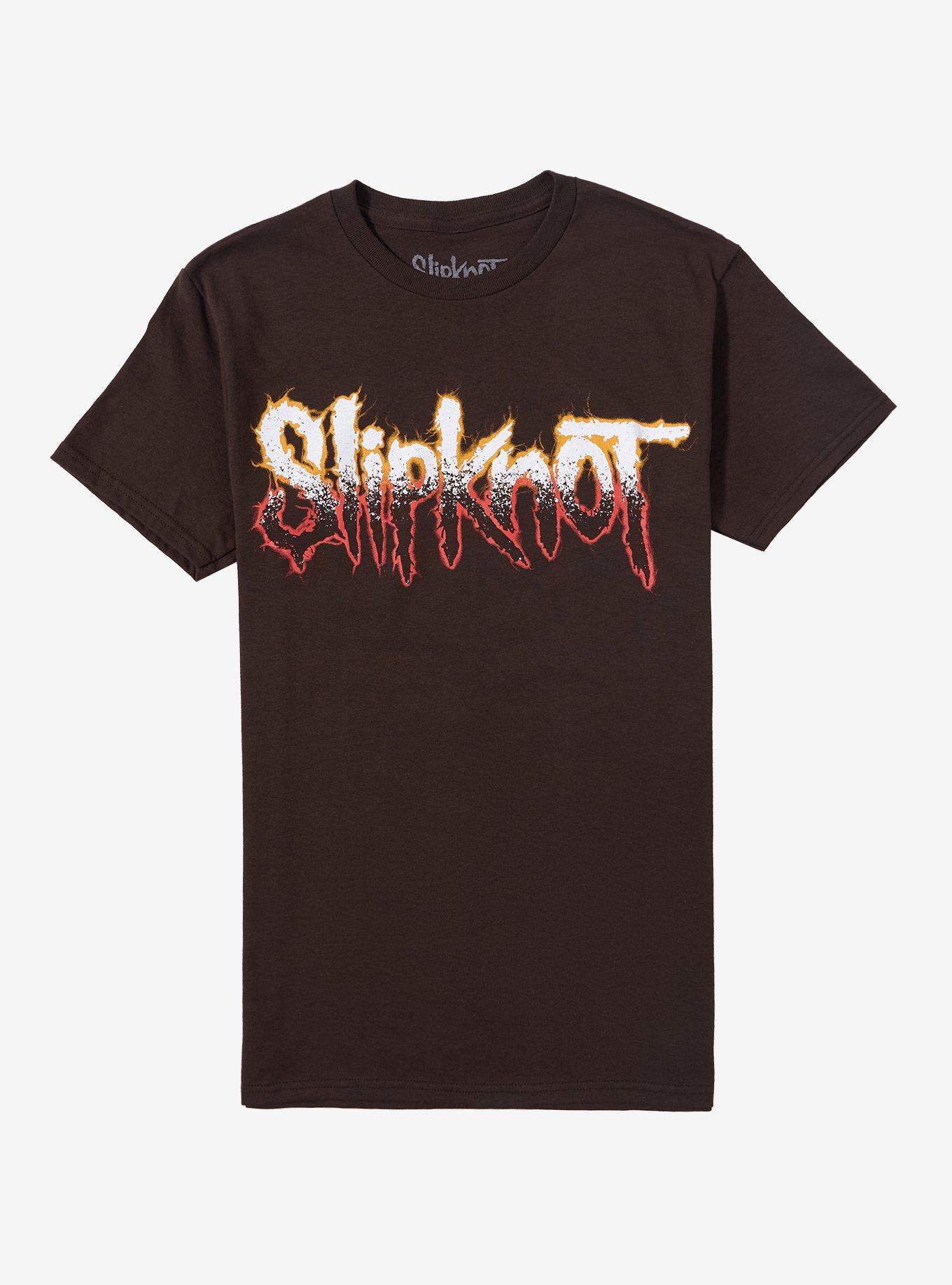 Slipknot Goat Skulls Brown Two-Sided Boyfriend Fit Girls T-Shirt, BROWN, hi-res