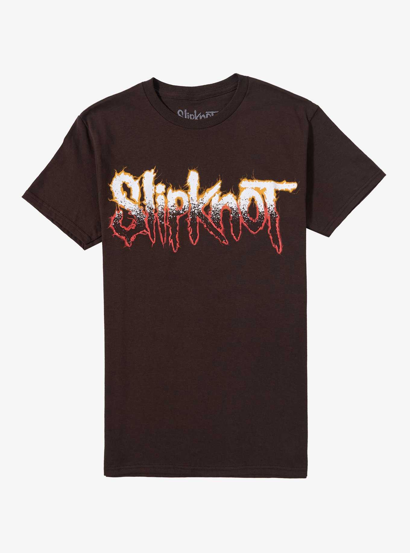 Slipknot Goat Skulls Brown Two-Sided Boyfriend Fit Girls T-Shirt, , hi-res