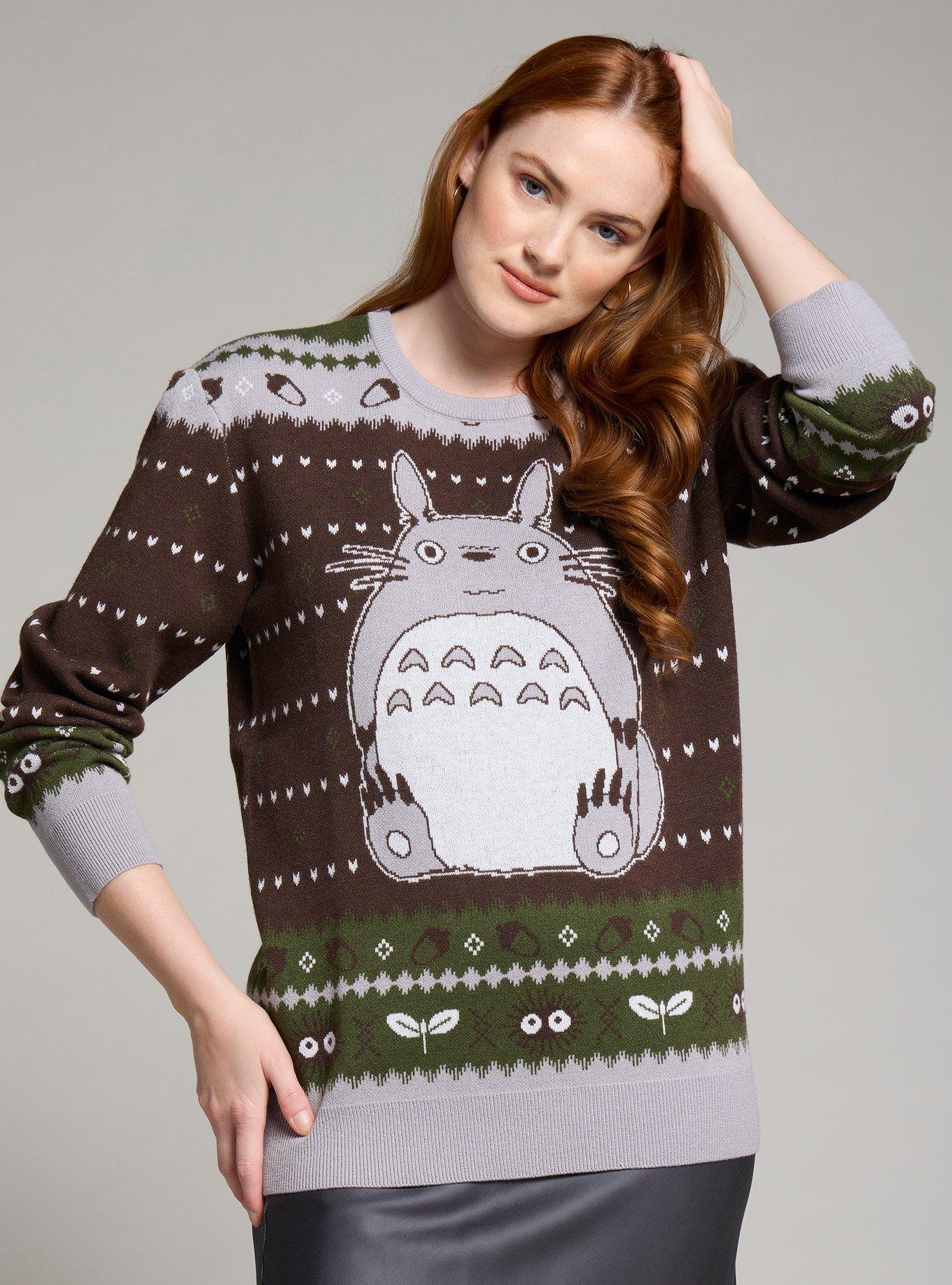 Our Universe Studio Ghibli My Neighbor Totoro Patterned Totoro Holiday Sweater - BoxLunch Exclusive, , hi-res