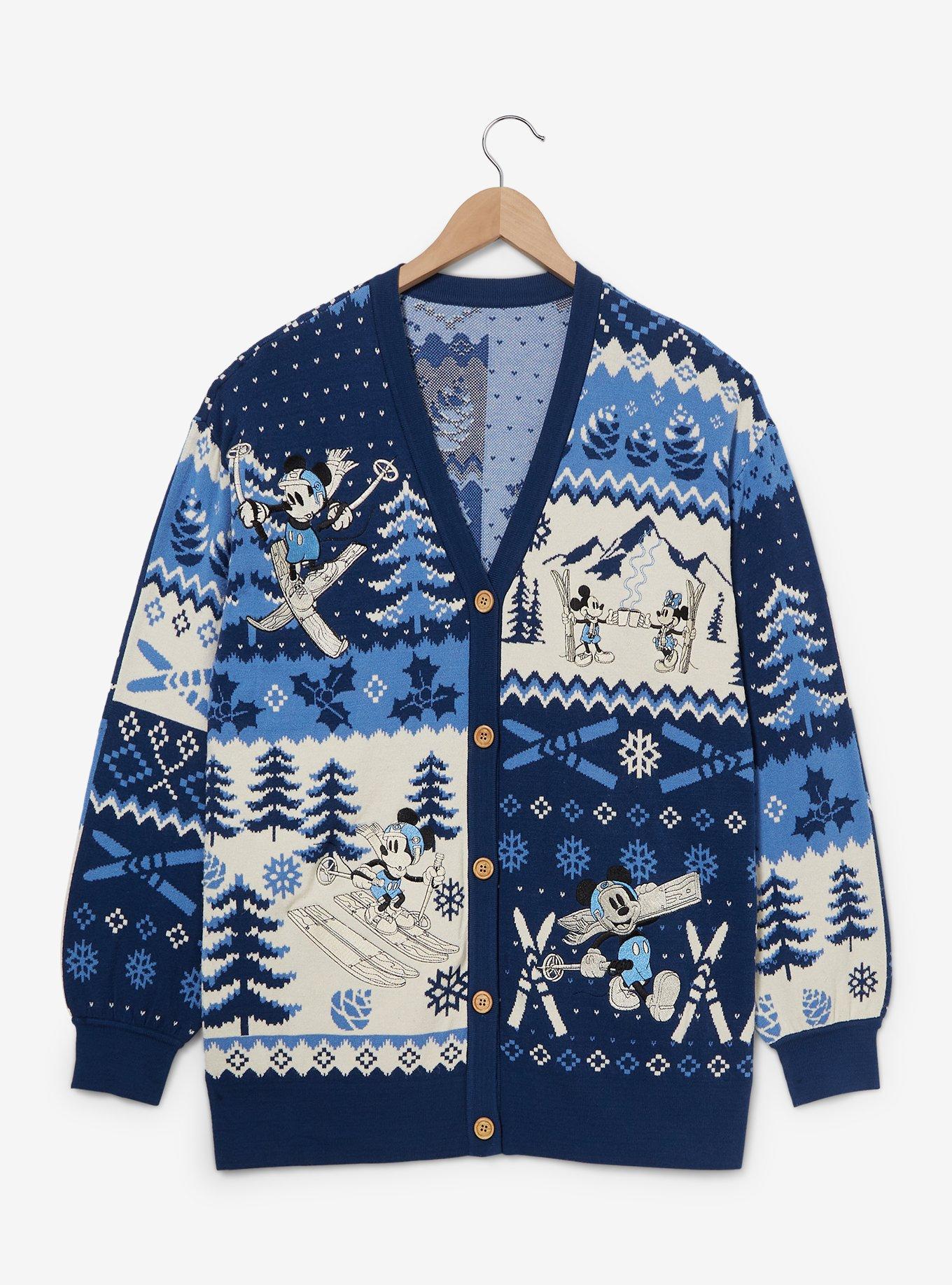 アウターその他 87MM Mmlg DISNEY PLUTOCARDIGAN COBALT BLUE MMLGBC2K001DNY Her Universe Disney Mickey & Minnie Mouse Skiing Patterned