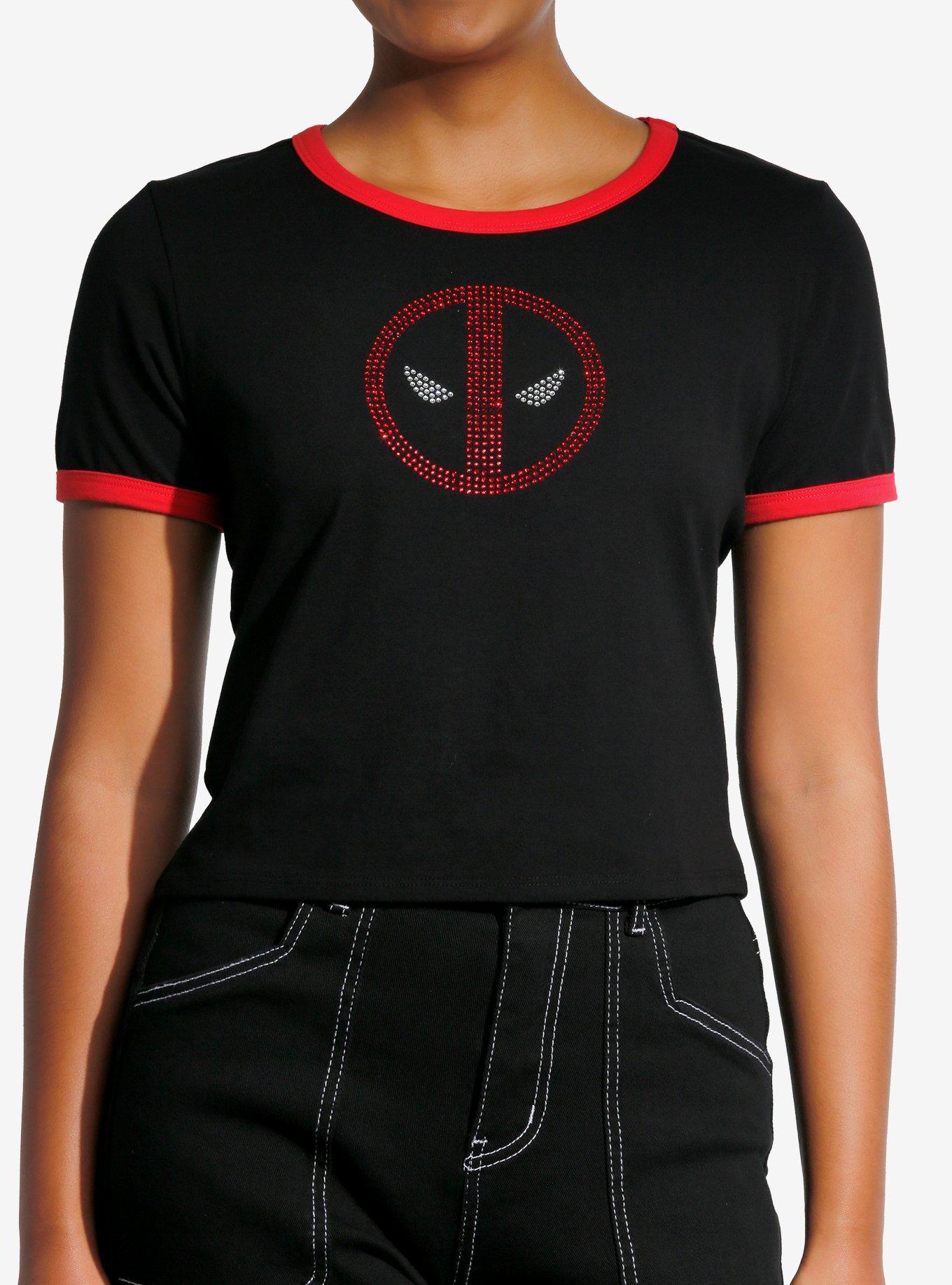 Marvel Deadpool Rhinestone Logo Girls Baby T-Shirt, , hi-res