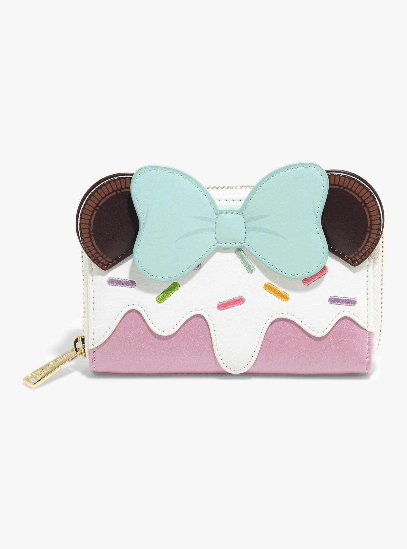 Loungefly Disney Minnie Mouse Ice Cream Ears Small Zip Wallet, , hi-res