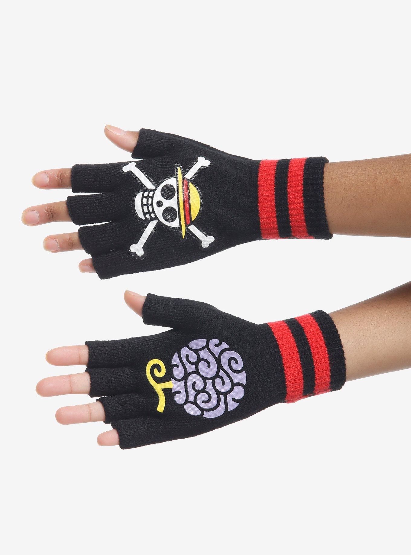 One Piece Luffy Icons Fingerless Gloves, , hi-res