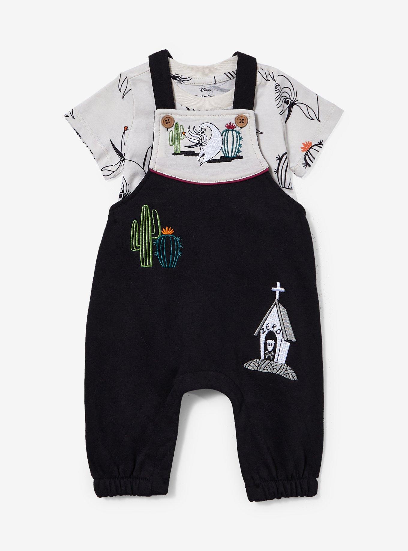 Disney The Nightmare Before Christmas Zero Western Infant T-Shirt & Overall Set, MULTI, hi-res