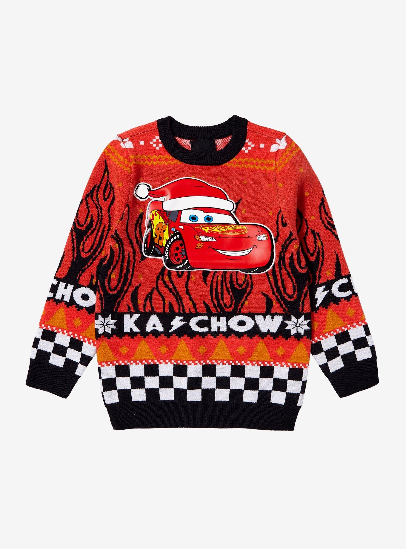 Disney Pixar Cars Lightning McQueen Toddler Holiday Sweater, , hi-res