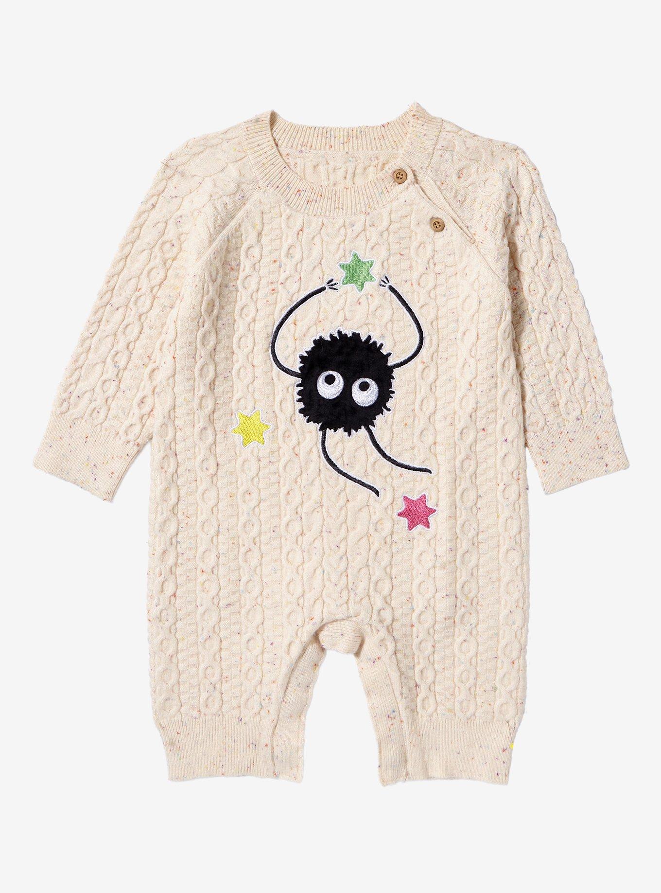 Studio Ghibli Spirited Away Soot Sprites Confetti Knit Infant One-Piece, MULTI, hi-res