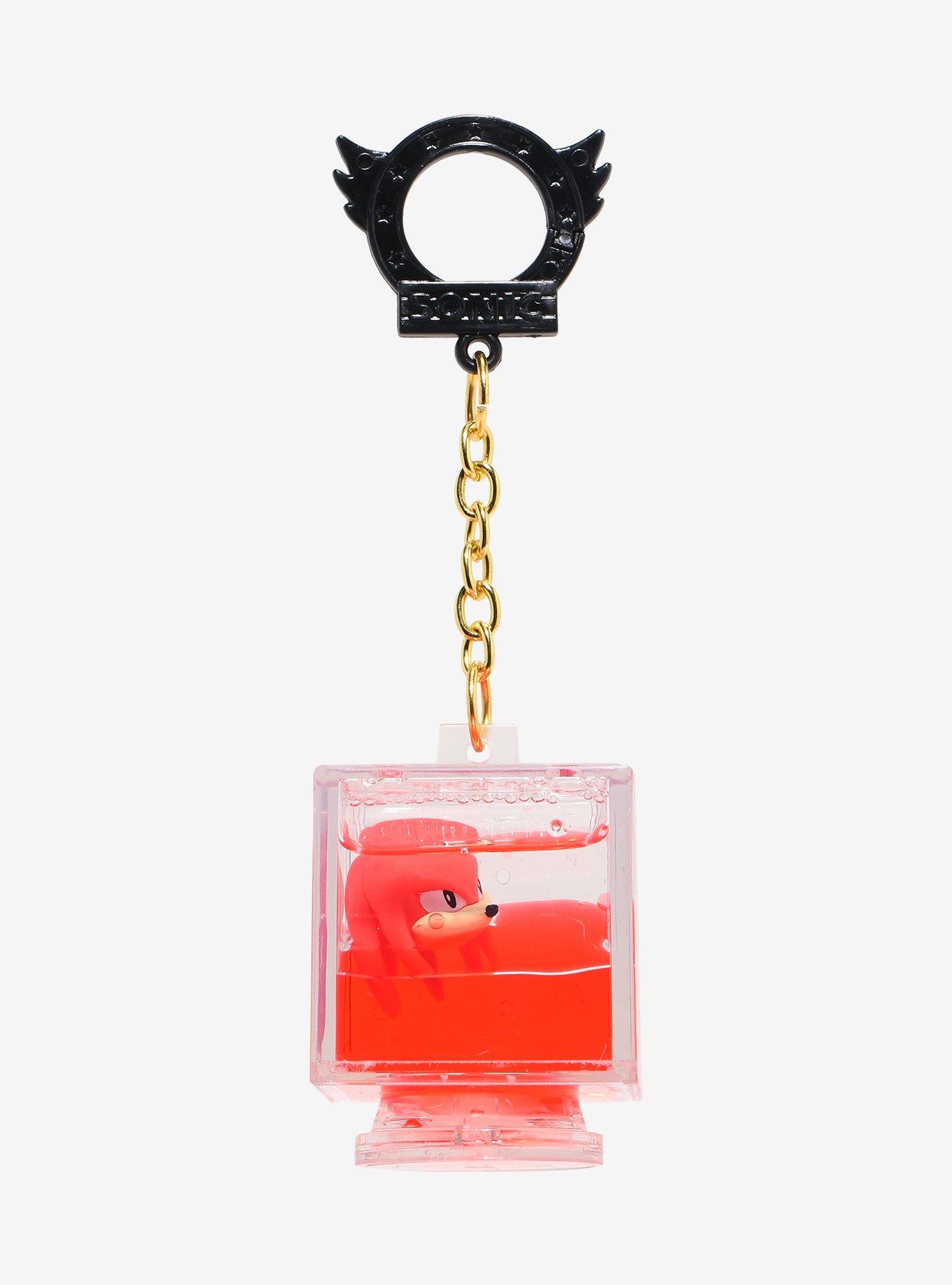 Sonic The Hedgehog Knuckles Liquid Key Chain, , hi-res