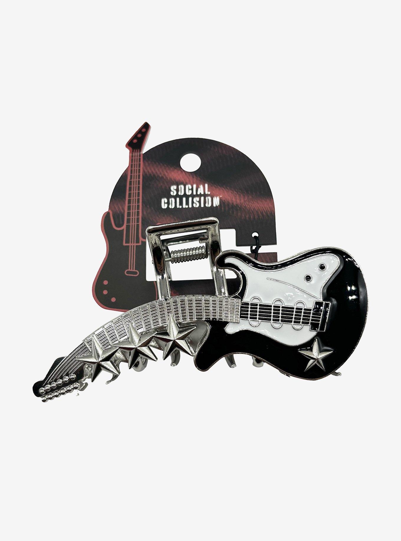 Social Collision Guitar Claw Hair Clip, , hi-res