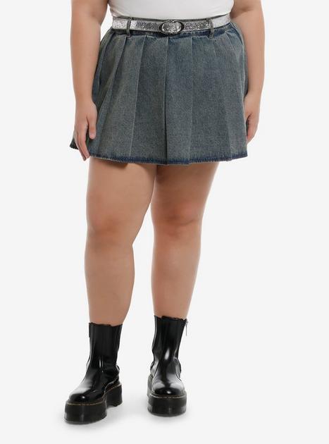 【in a row】Star Pleated Skirt STAR RIVET PLEATED SKIRT - DARED | 60% - Asian Fashion