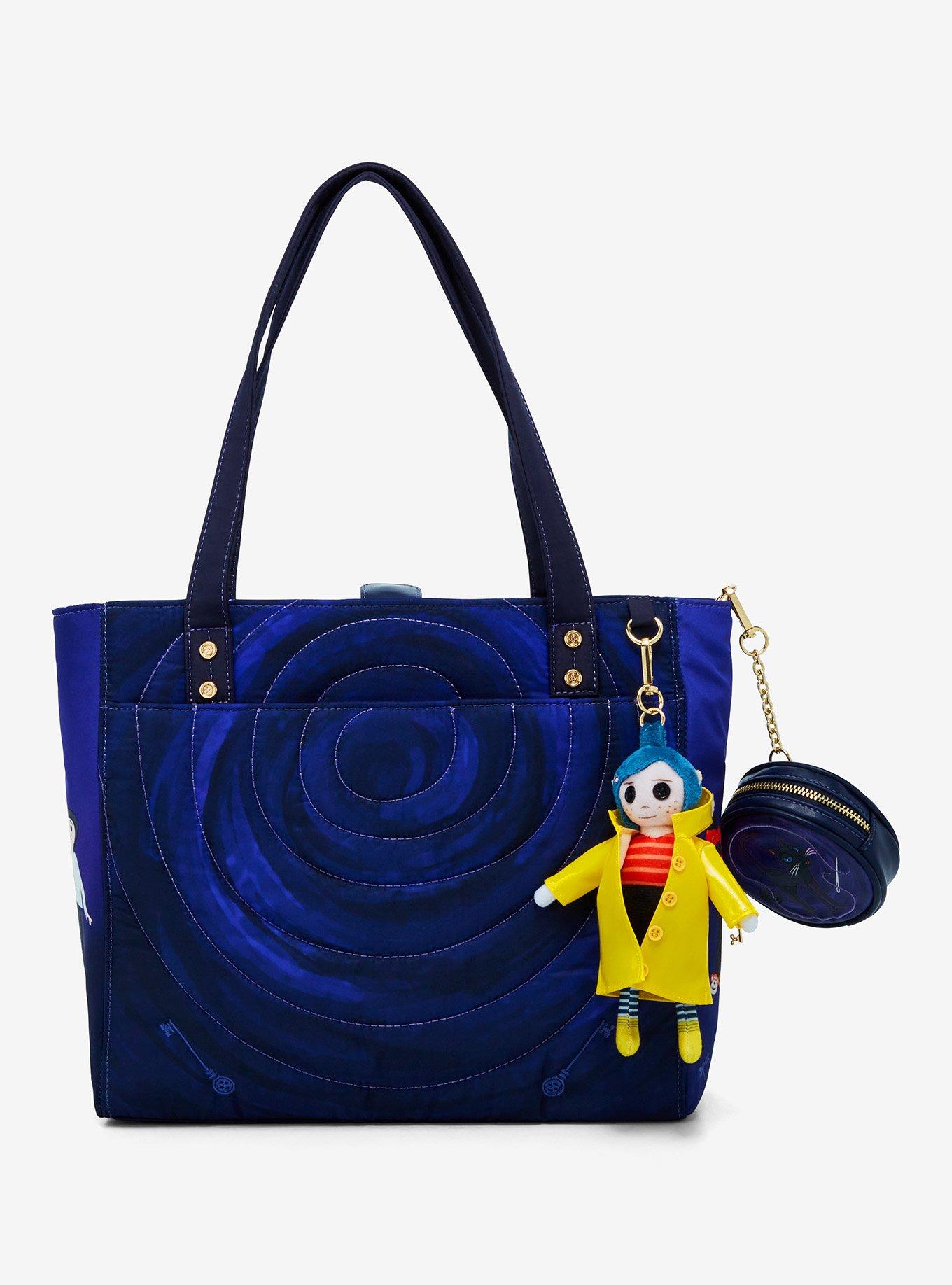 Coraline Tunnel Tote Bag with Coin Purse & Coraline Doll Charm - BoxLunch Exclusive