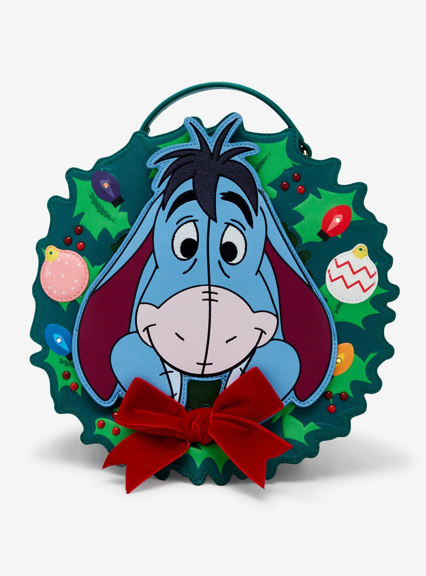 Our Universe Disney Winnie the Pooh Eeyore Holiday Wreath Convertible Light-Up Backpack &mdash; BoxLunch Exclusive, , hi-res