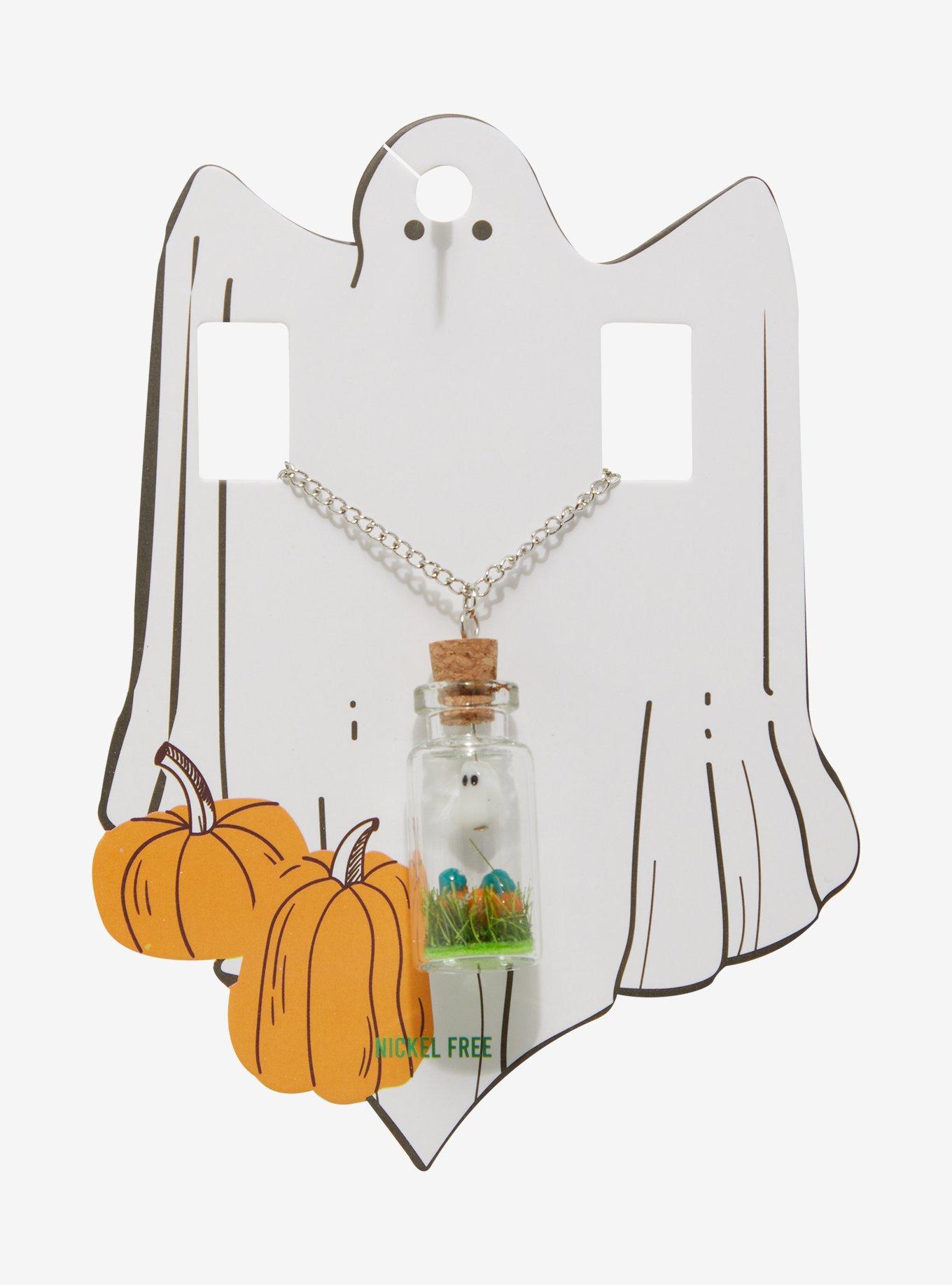 Ghost Pumpkin Bottle Necklace, , hi-res