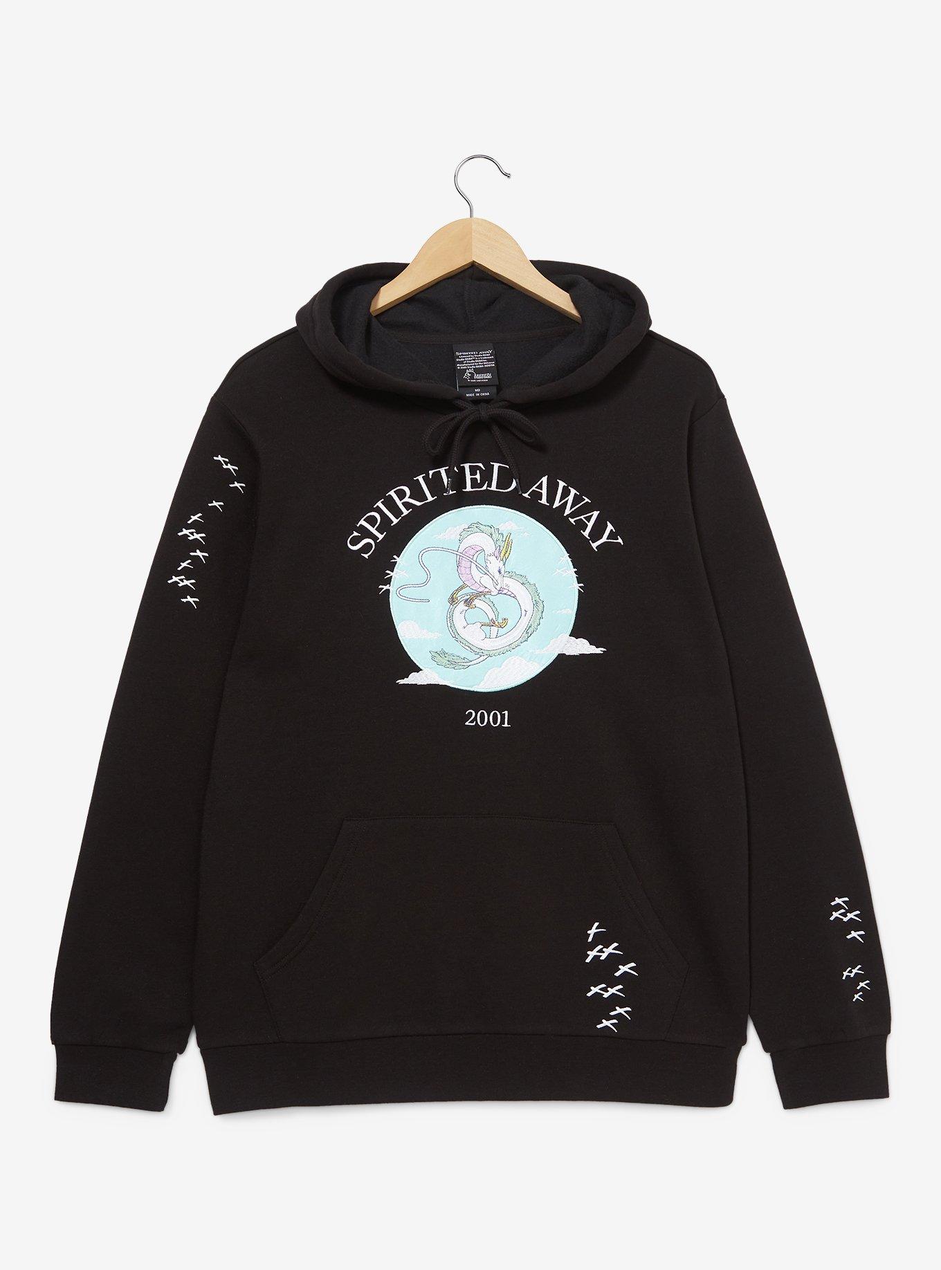 Studio Ghibli Spirited Away Haku Portrait Hoodie - BoxLunch Exclusive, BLACK, hi-res