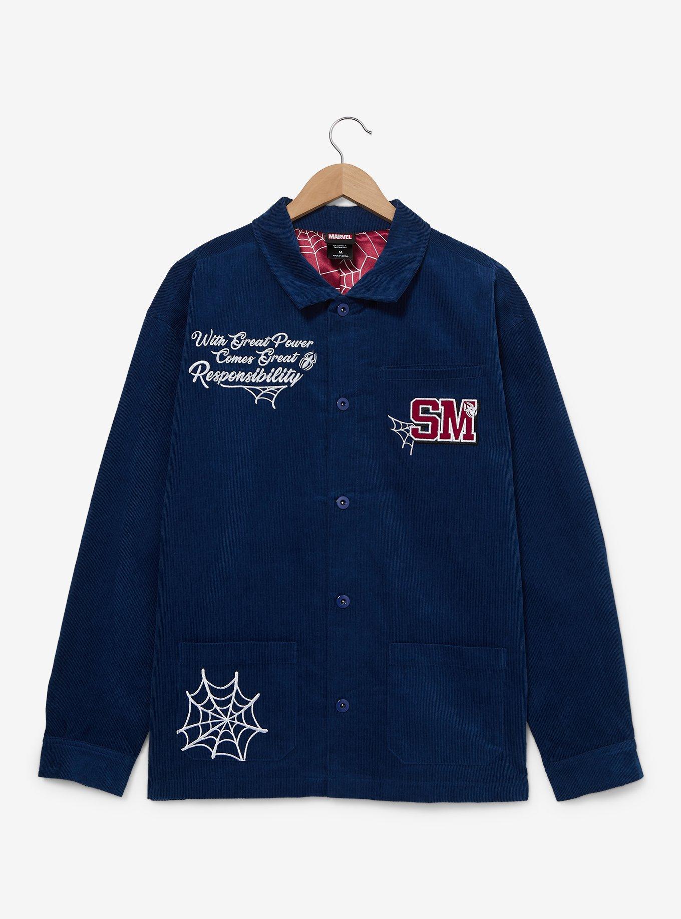 Marvel Spider-Man Embroidered Icons Chore Jacket - BoxLunch Exclusive, , hi-res