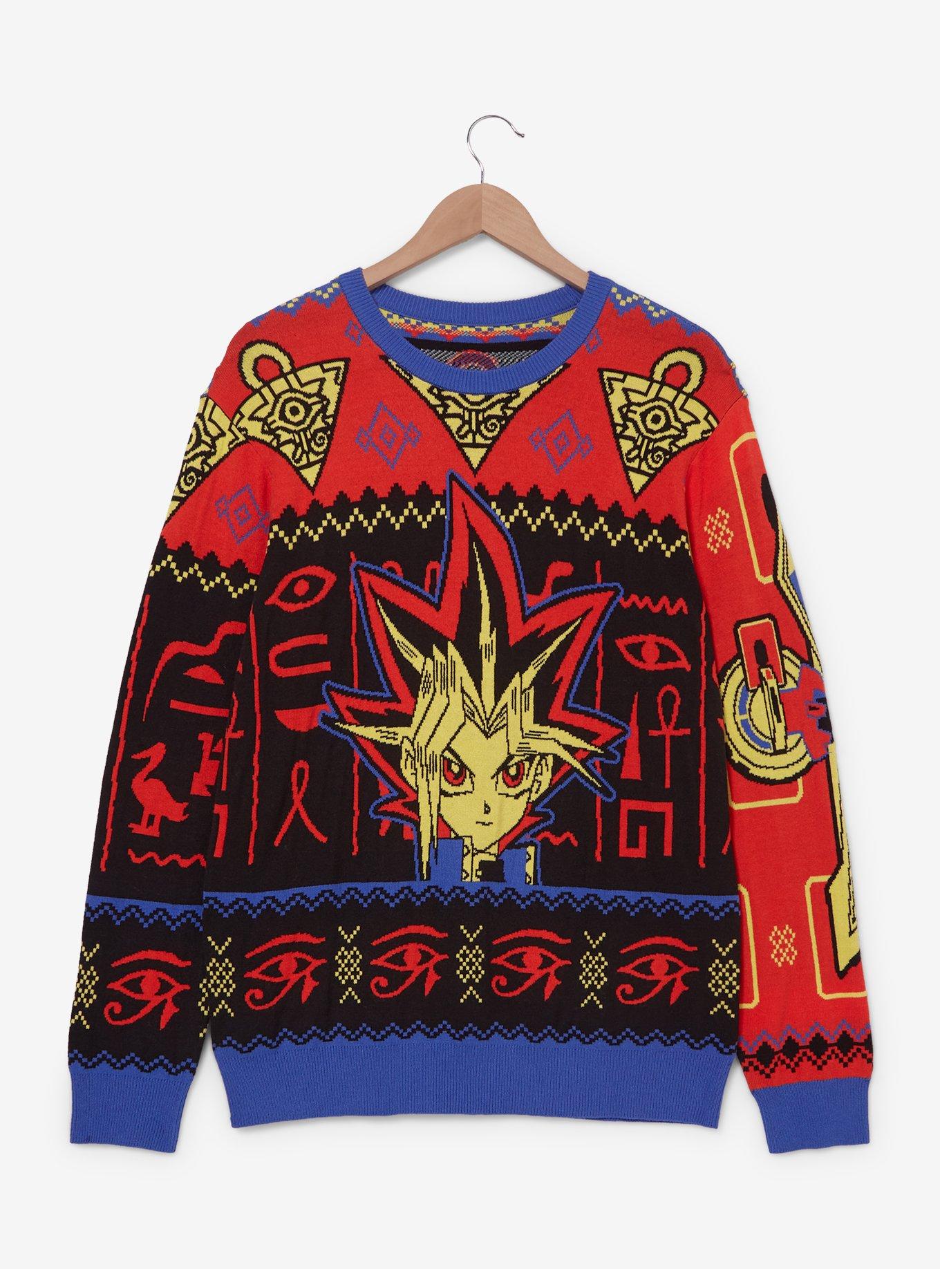 Yu-Gi-Oh! Yami Yugi Patterned Holiday Sweater - BoxLunch Exclusive, MULTI COLOR, hi-res