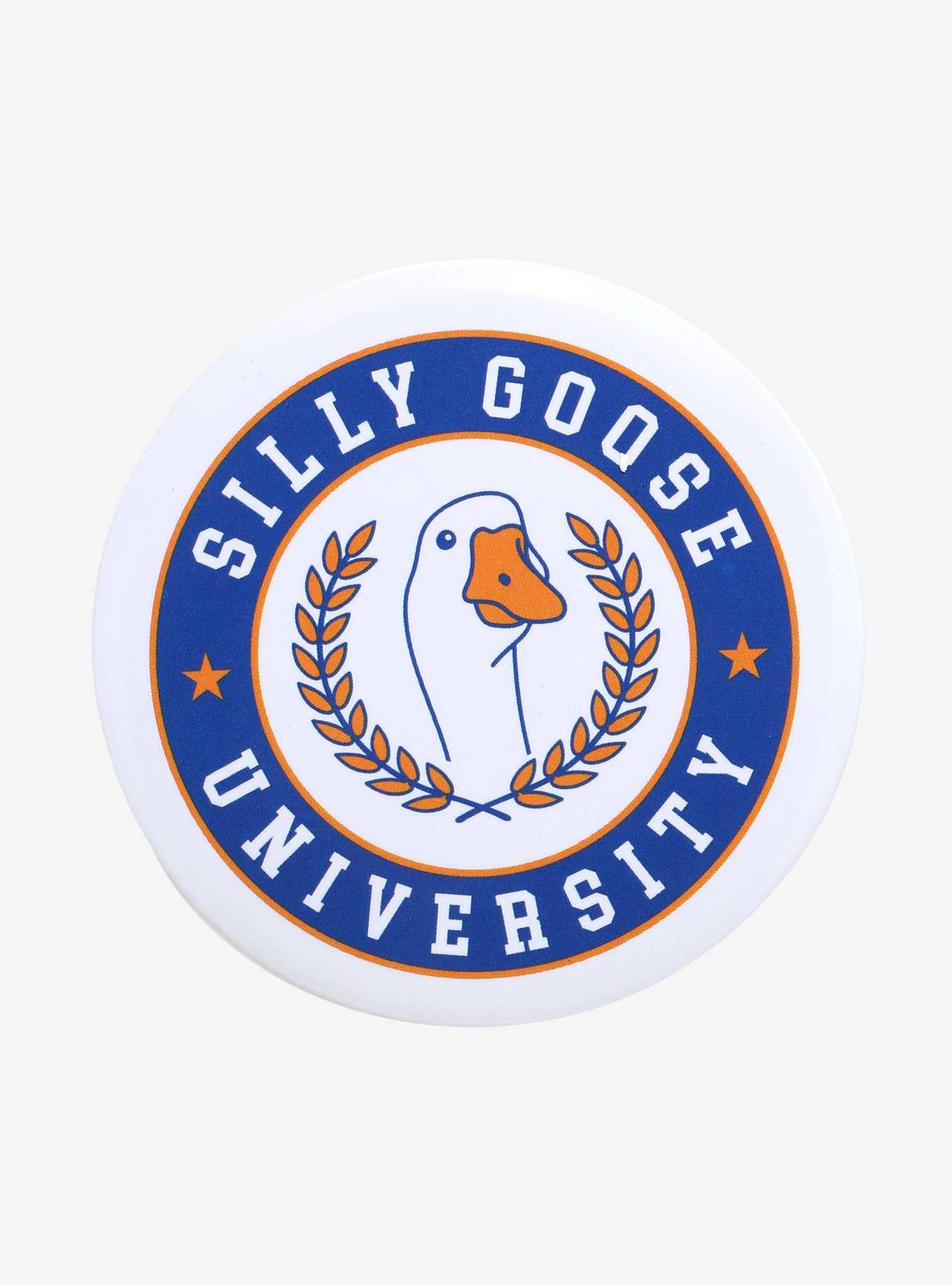 Silly Goose University 3 Inch Button, , hi-res