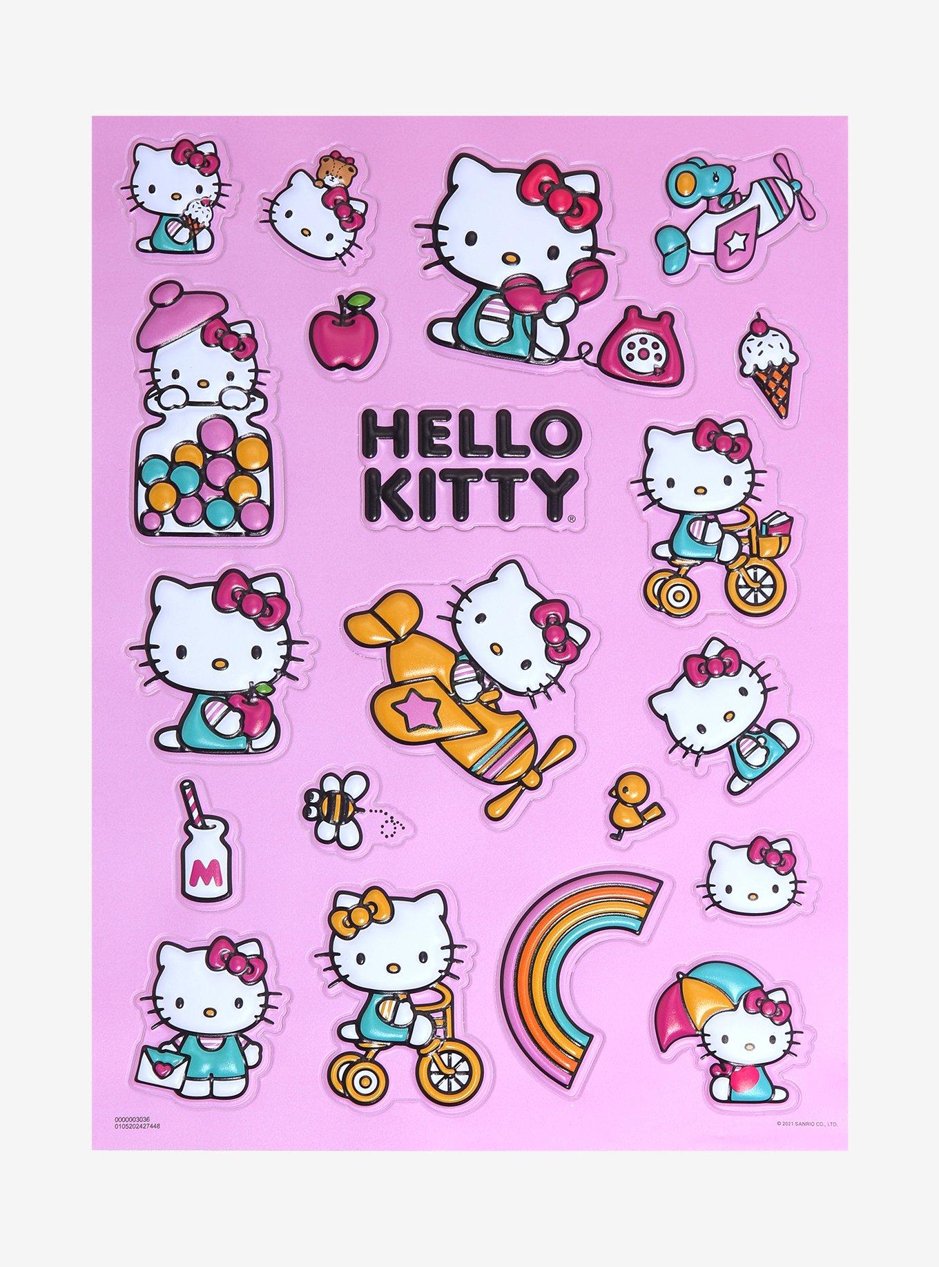 Hello Kitty Puffy Sticker Sheet, , hi-res