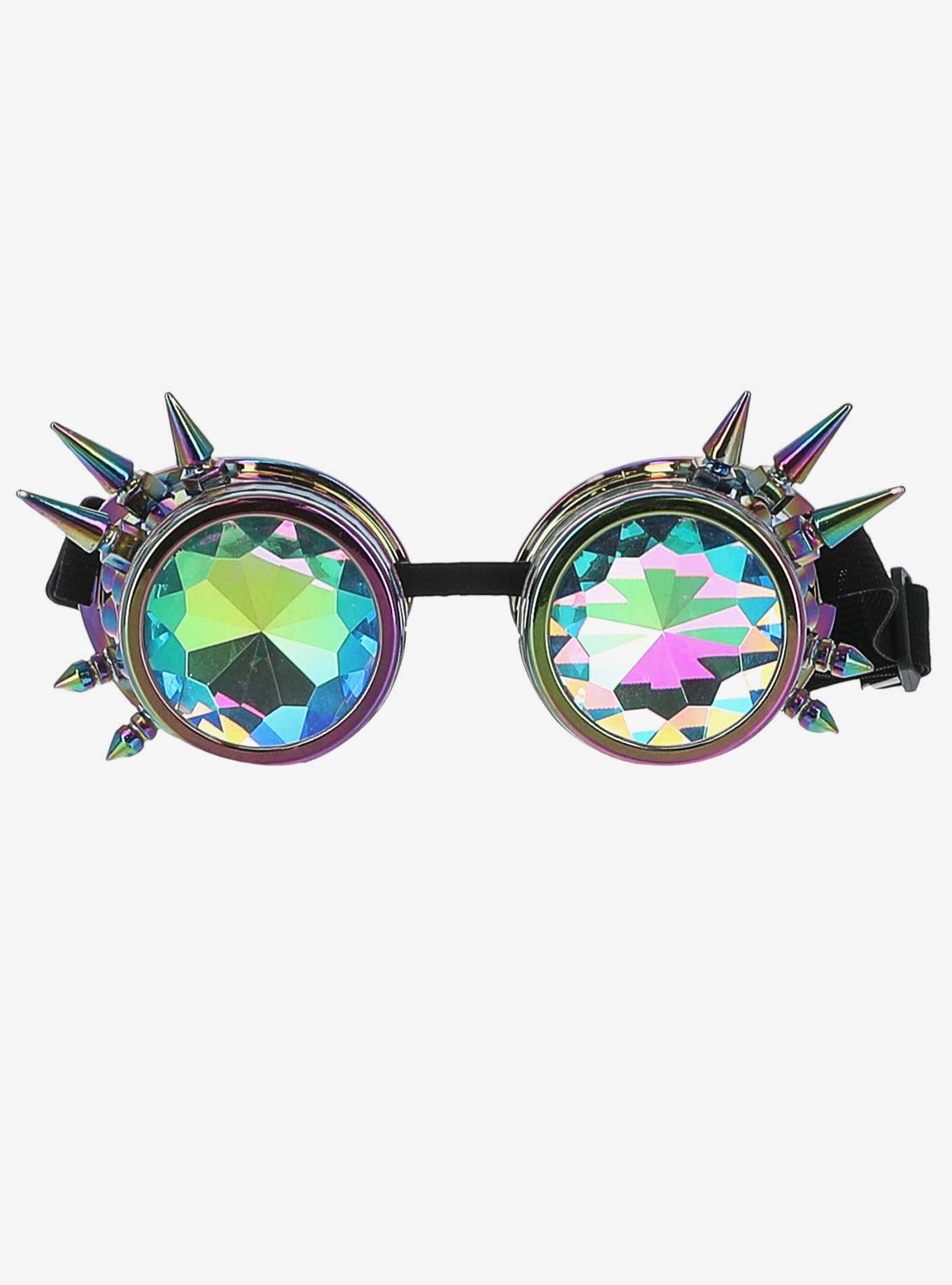 Studded Rainbow Festival Goggles, , hi-res