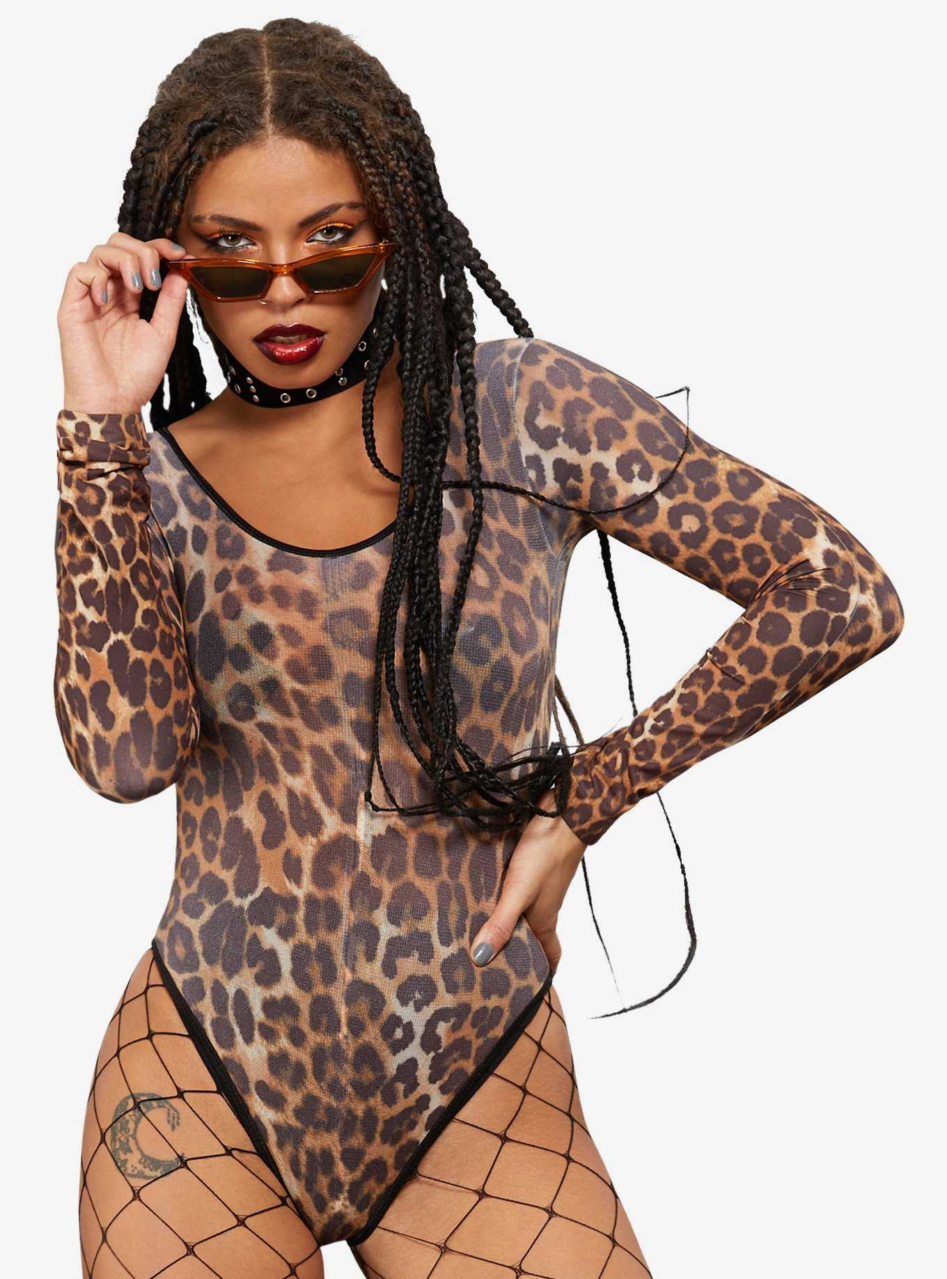 Cheetah High Rise Bodysuit, , hi-res