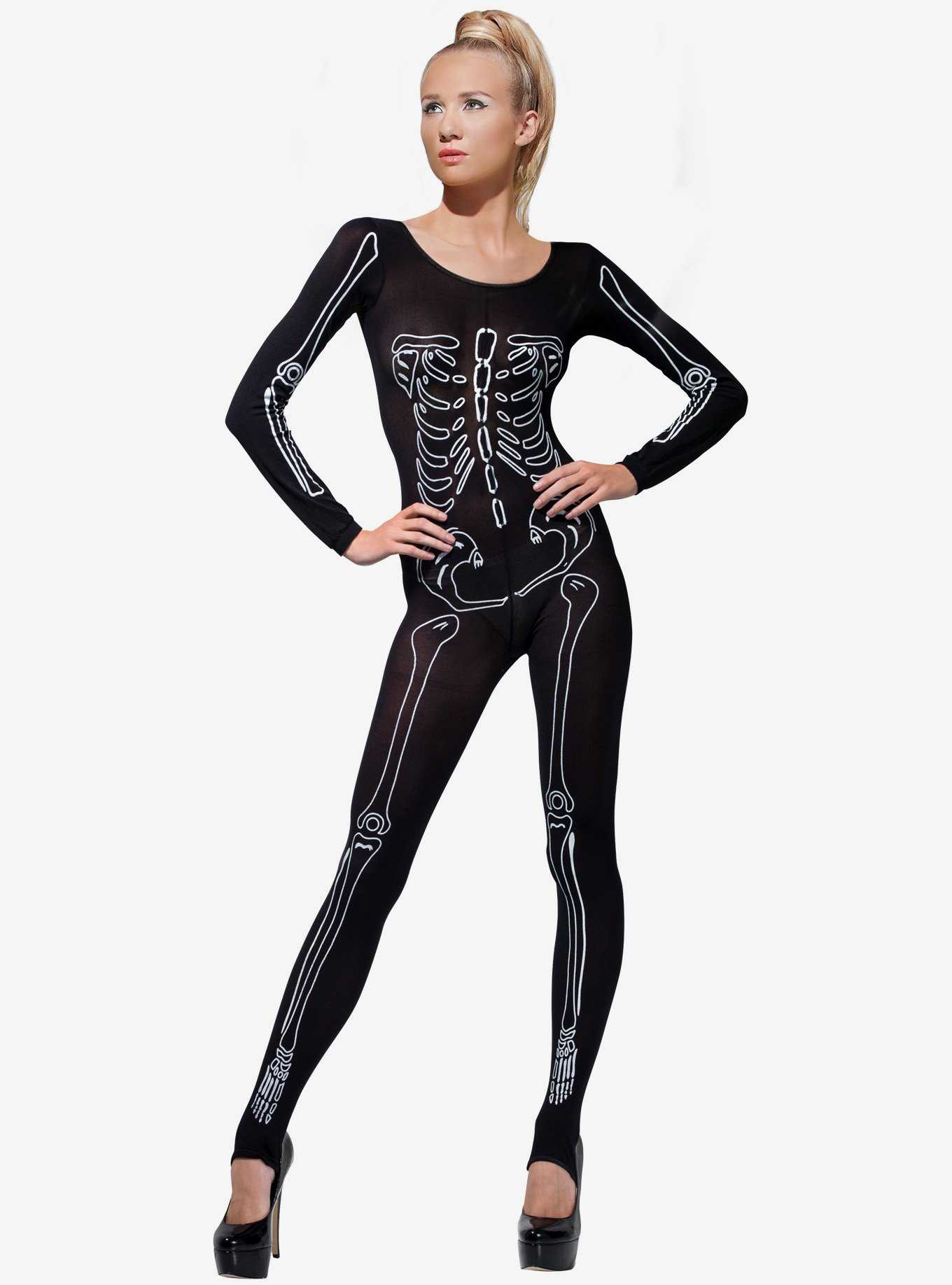 Skeleton Print Bodysuit, , hi-res