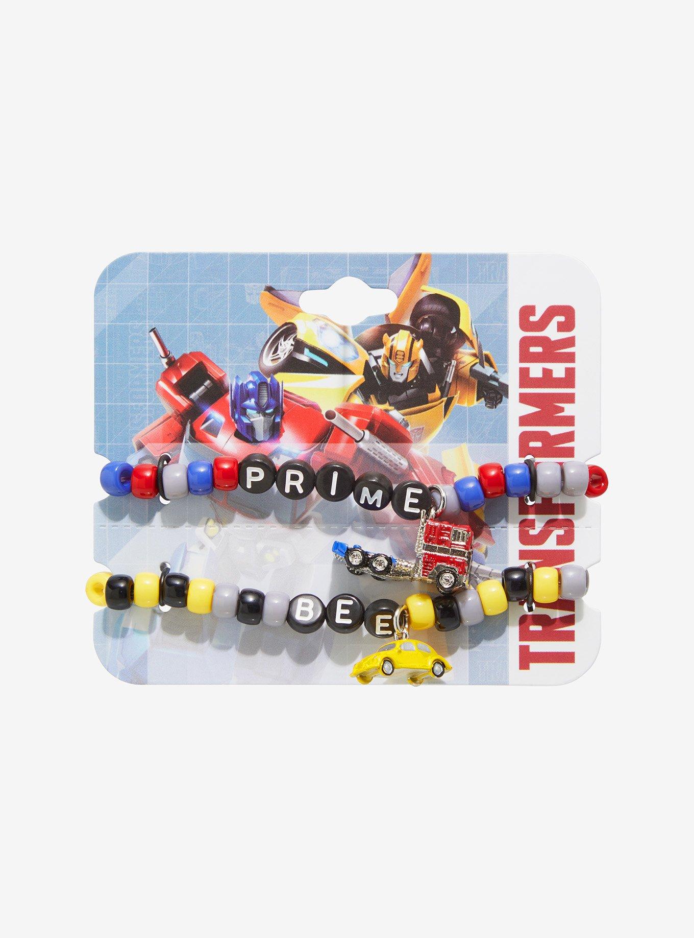 Transformers Optimus Prime & Bumblebee Best Friend Bead Bracelet Set, , hi-res