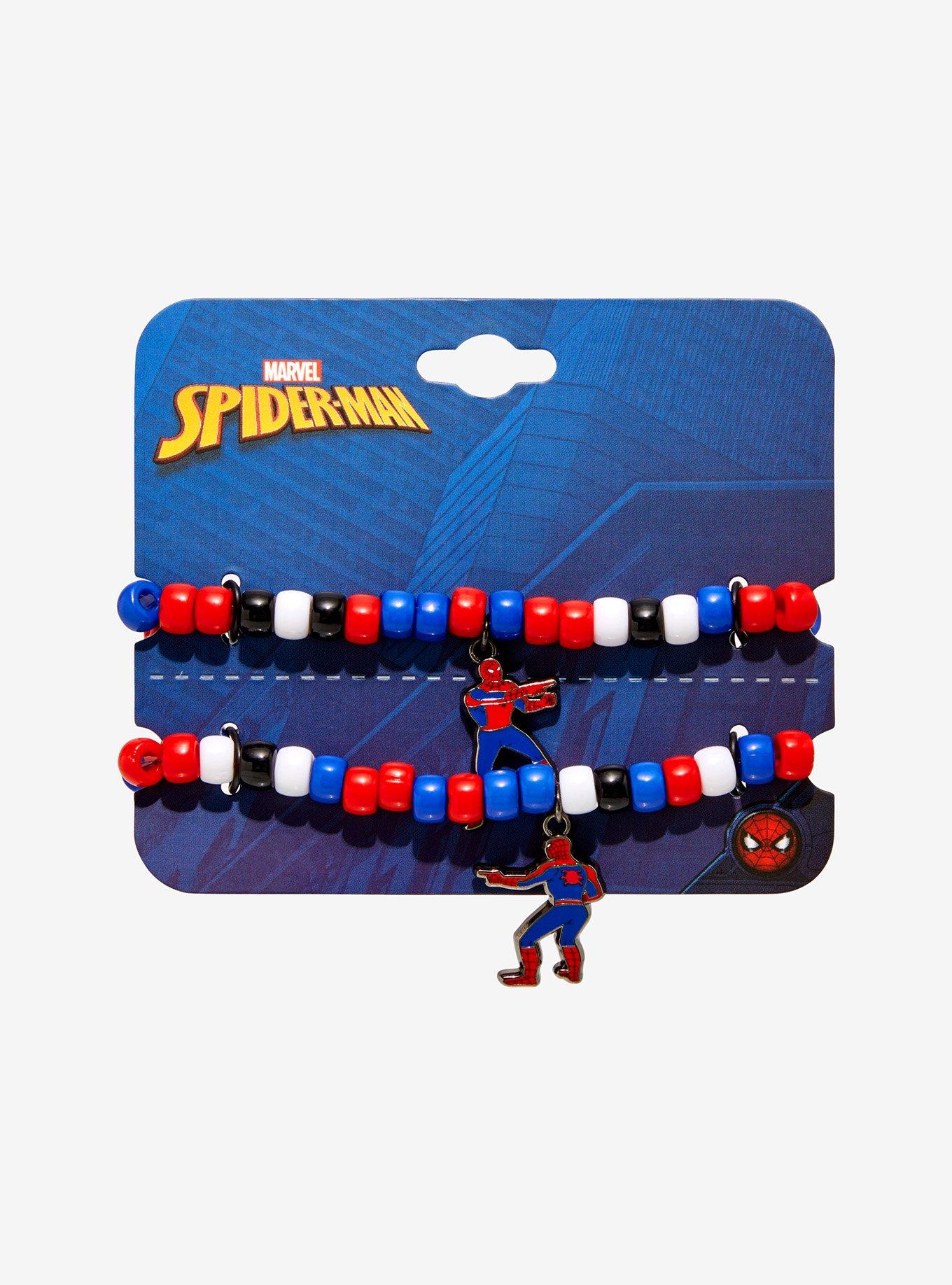 Marvel Spider-Man Pointing Meme Best Friend Bead Bracelet Set