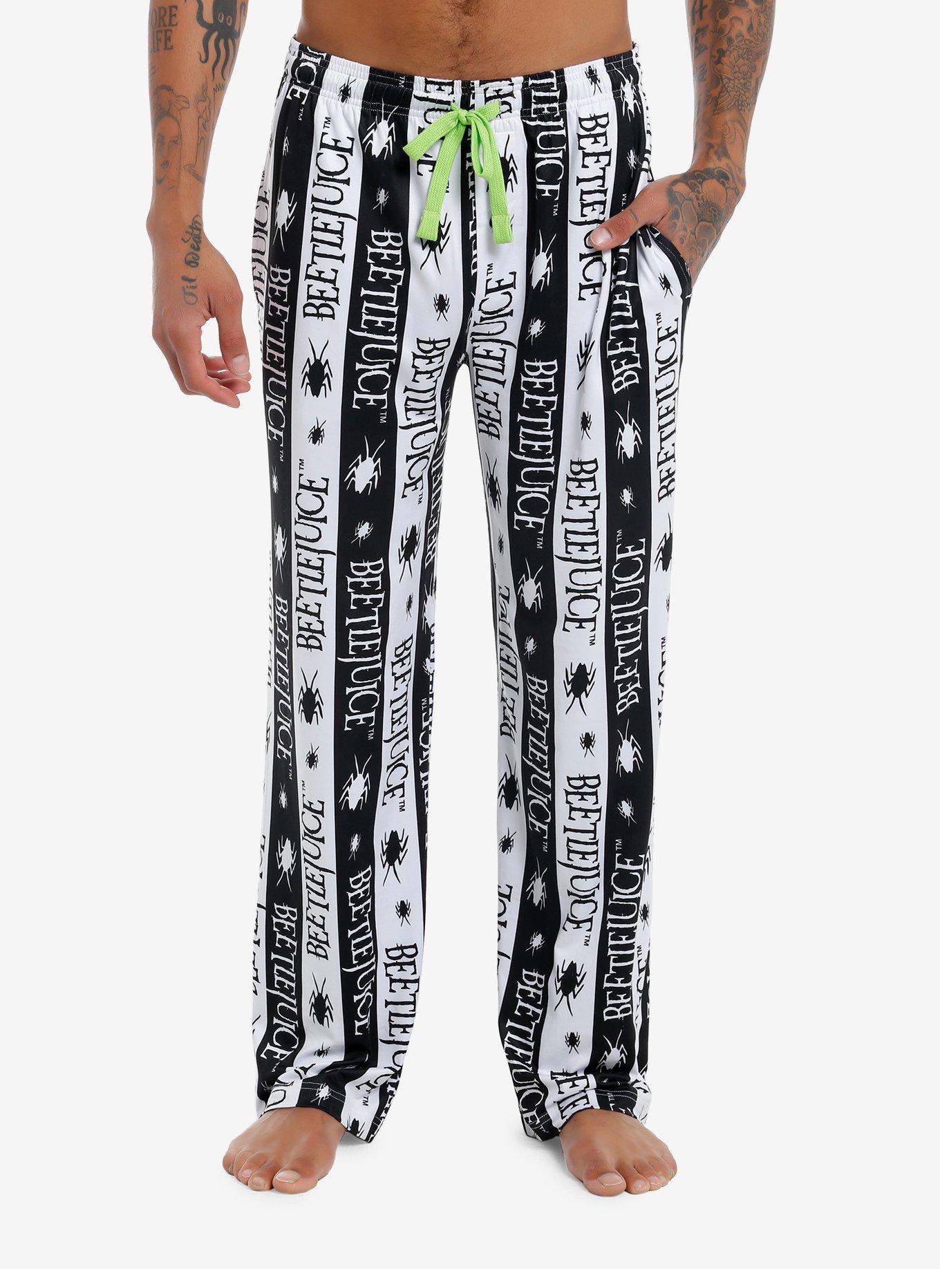 Beetlejuice Logo Stripe Pajama Pants | Hot Topic