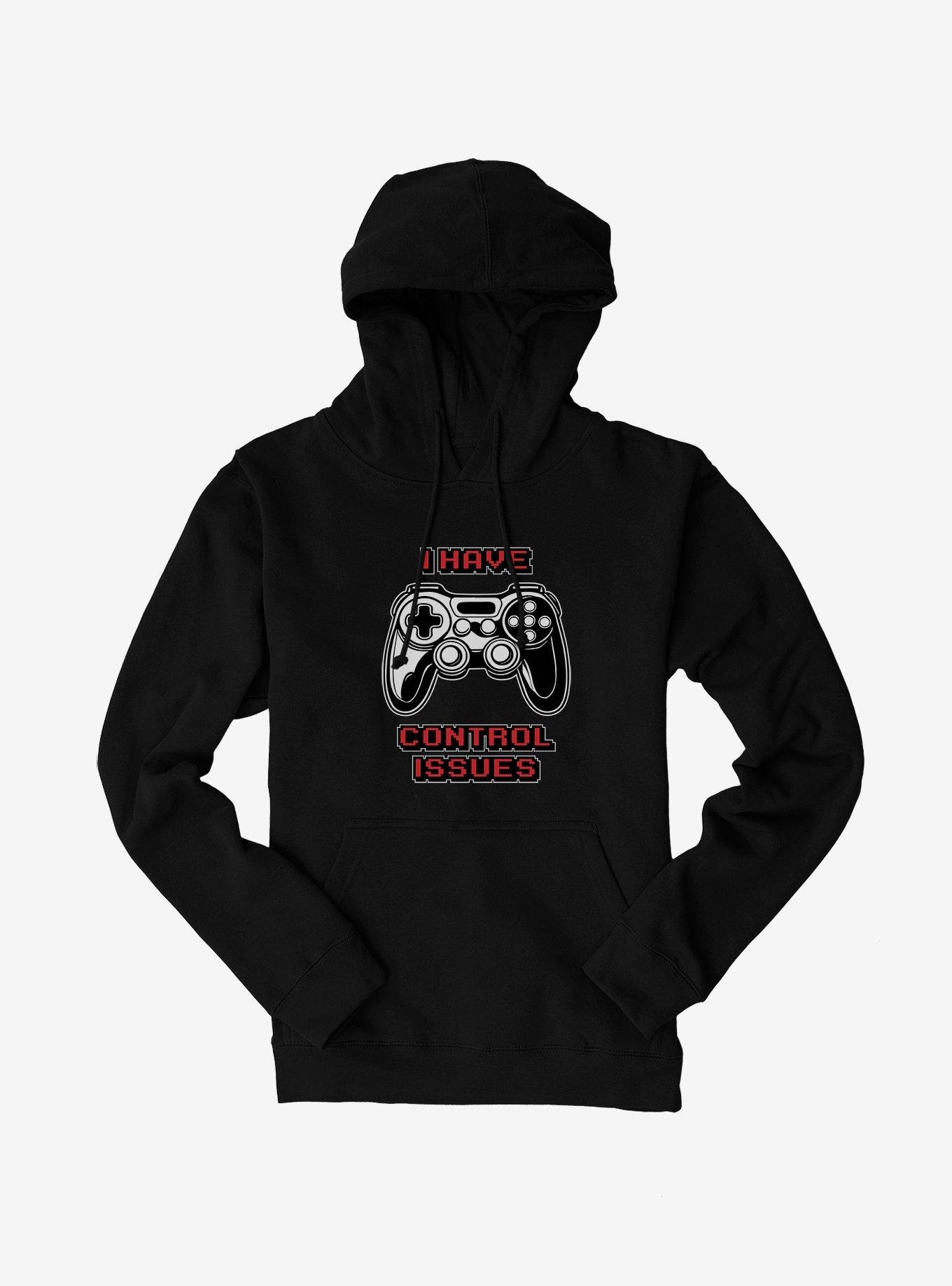 I Have Control Issues Hoodie, BLACK, hi-res view 1