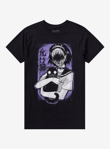 Monster Girl With Cat T-Shirt By Pinku Kult | Hot Topic