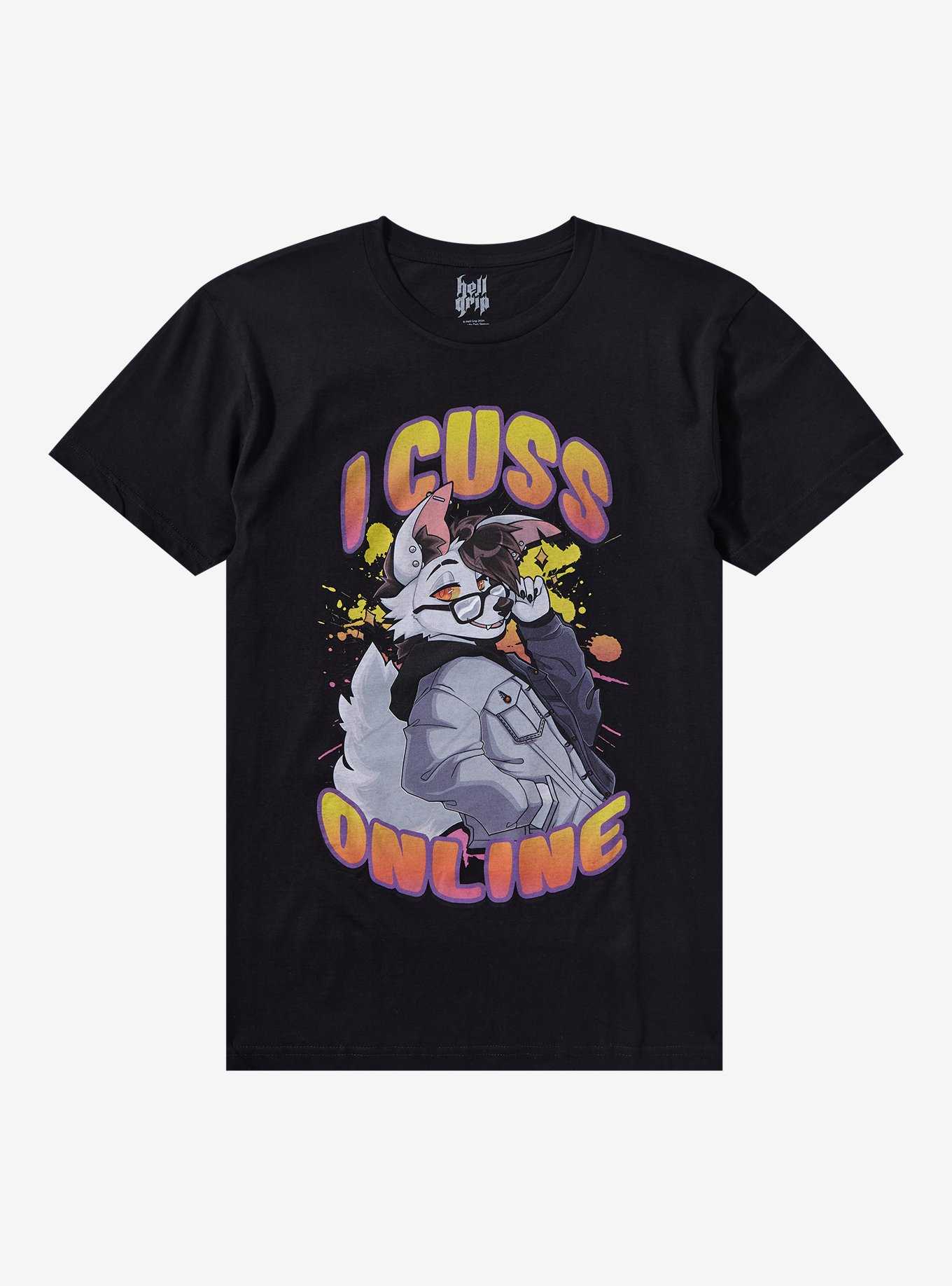 I Cuss Online T-Shirt By Hell Grip, , hi-res