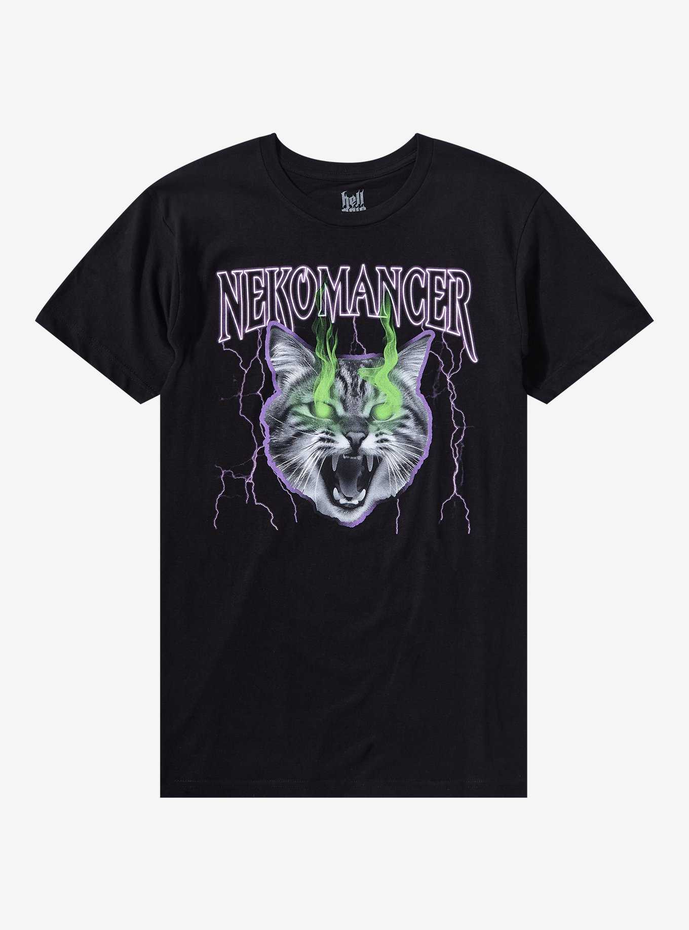 Nekomancer Cat T-Shirt By Hell Grip, , hi-res