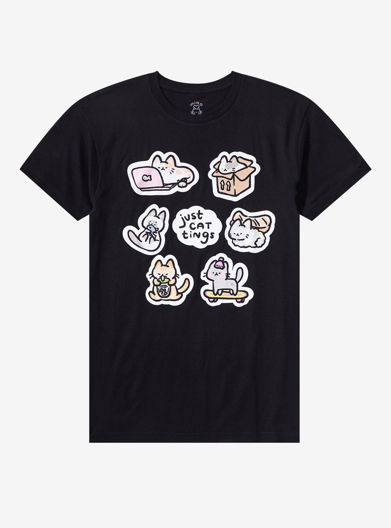 Just Cat Tings T-Shirt By Miaocherii, , hi-res