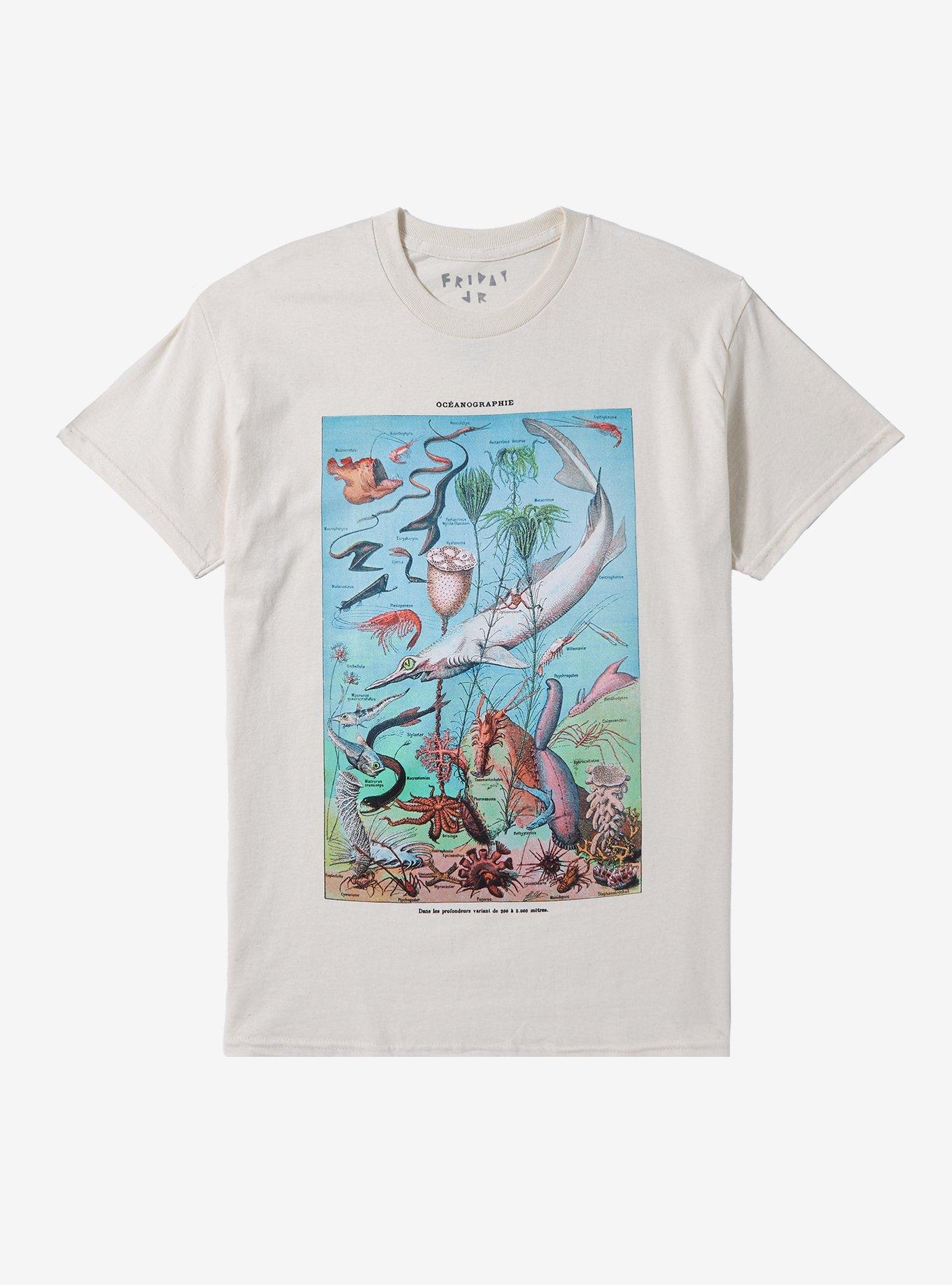 Deep Sea Creatures T-Shirt By Friday Jr, SAND, hi-res