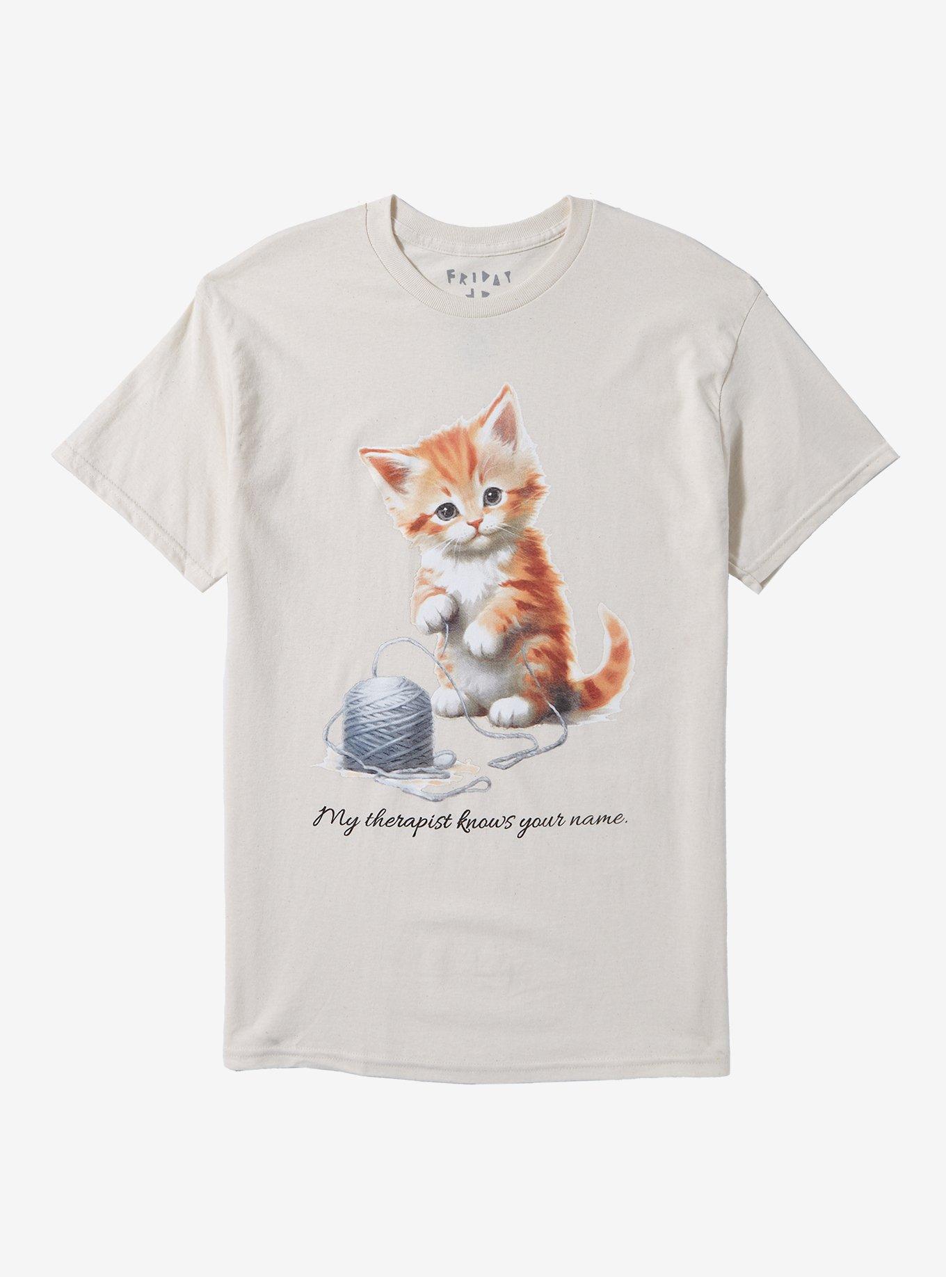 Therapist Knows You Cat T-Shirt By Friday Jr, MULTI, hi-res