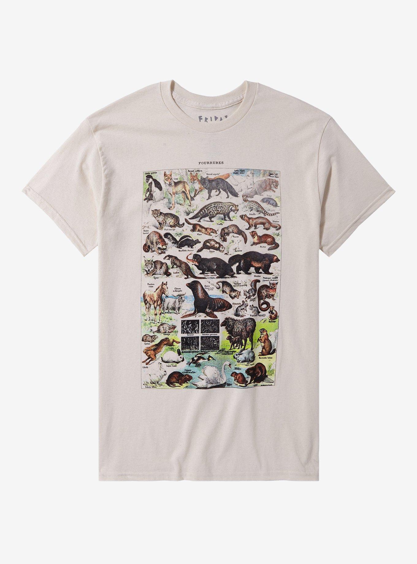 Mammal Infographic T-Shirt By Friday Jr, SAND, hi-res