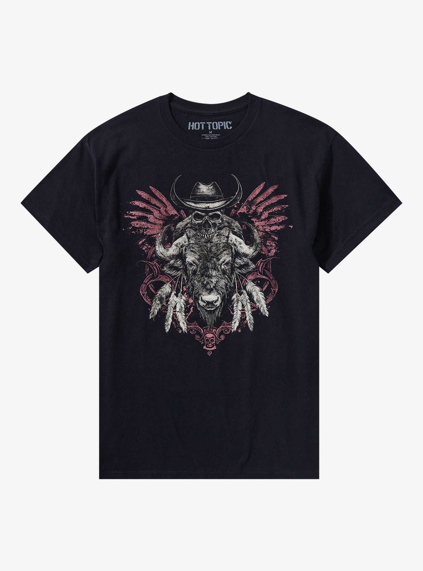 Western Skull Bison T-Shirt, , hi-res