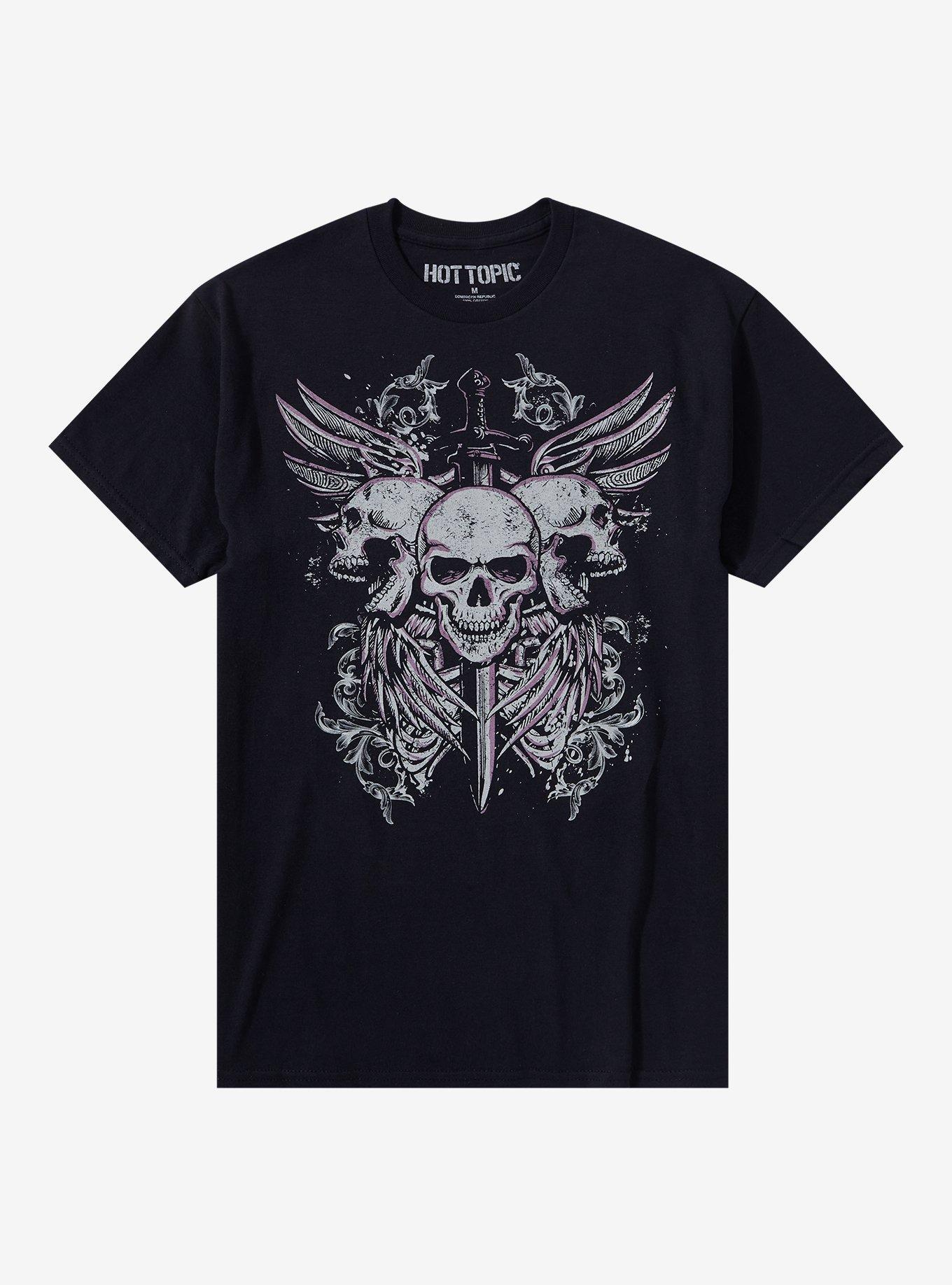 Fallen Swordsmen Skulls T-Shirt | Hot Topic