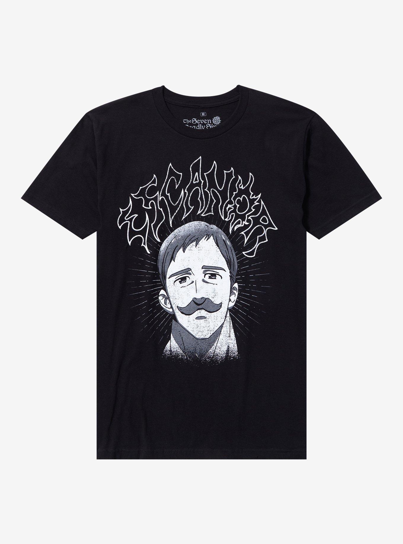 Seven Deadly Sins Escanor T-Shirt, BLACK, hi-res
