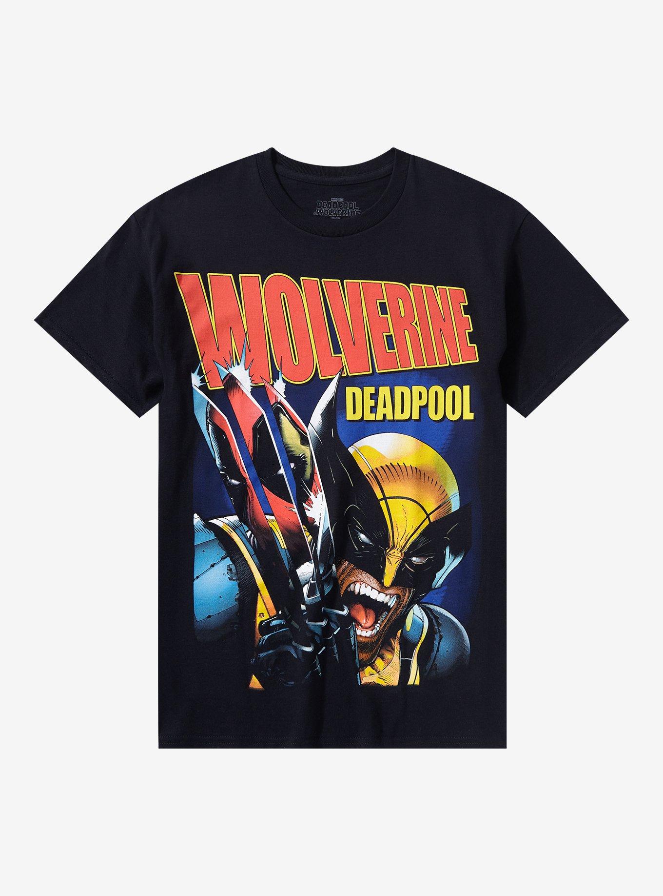 Marvel Wolverine & Deadpool Jumbo Graphic T-Shirt, BLACK, hi-res