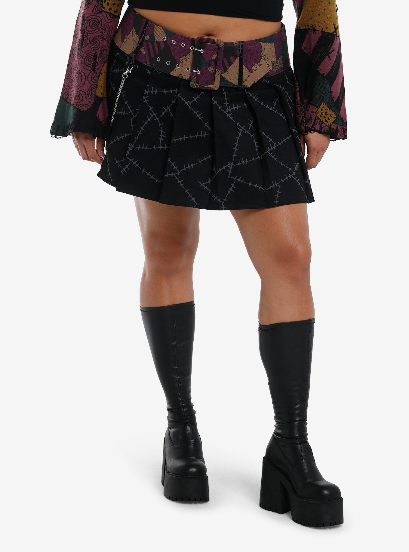 Her Universe The Nightmare Before Christmas Sally Wide Belt Mini Skirt Plus Size, , hi-res