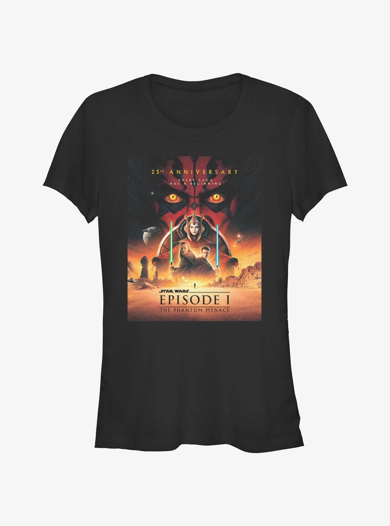 Star Wars Episode I: The Phantom Menace 25th Anniversary Poster Girls T-Shirt, , hi-res