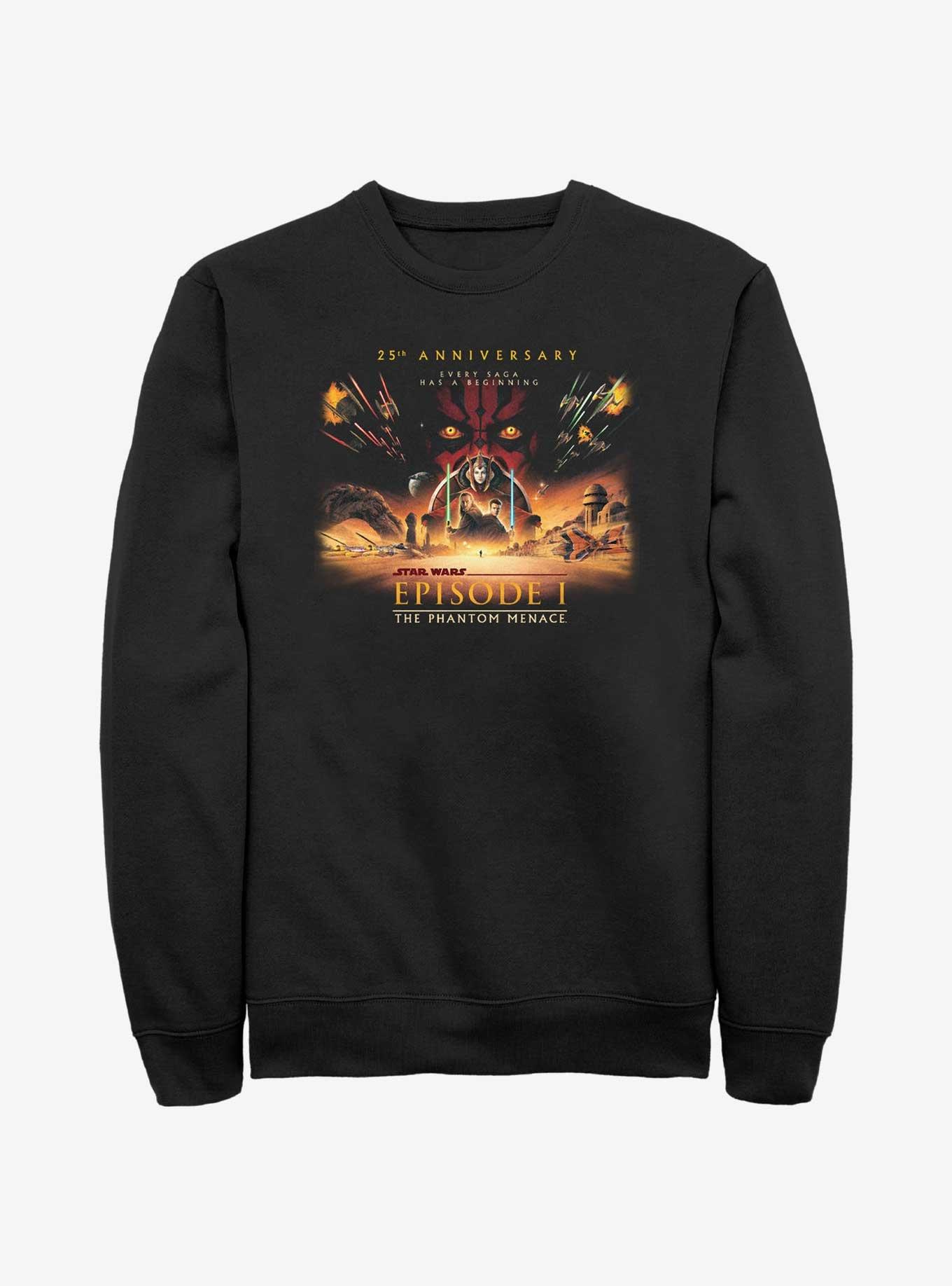 Star Wars Episode I: The Phantom Menace Wide 25th Anniversary Poster Sweatshirt, , hi-res