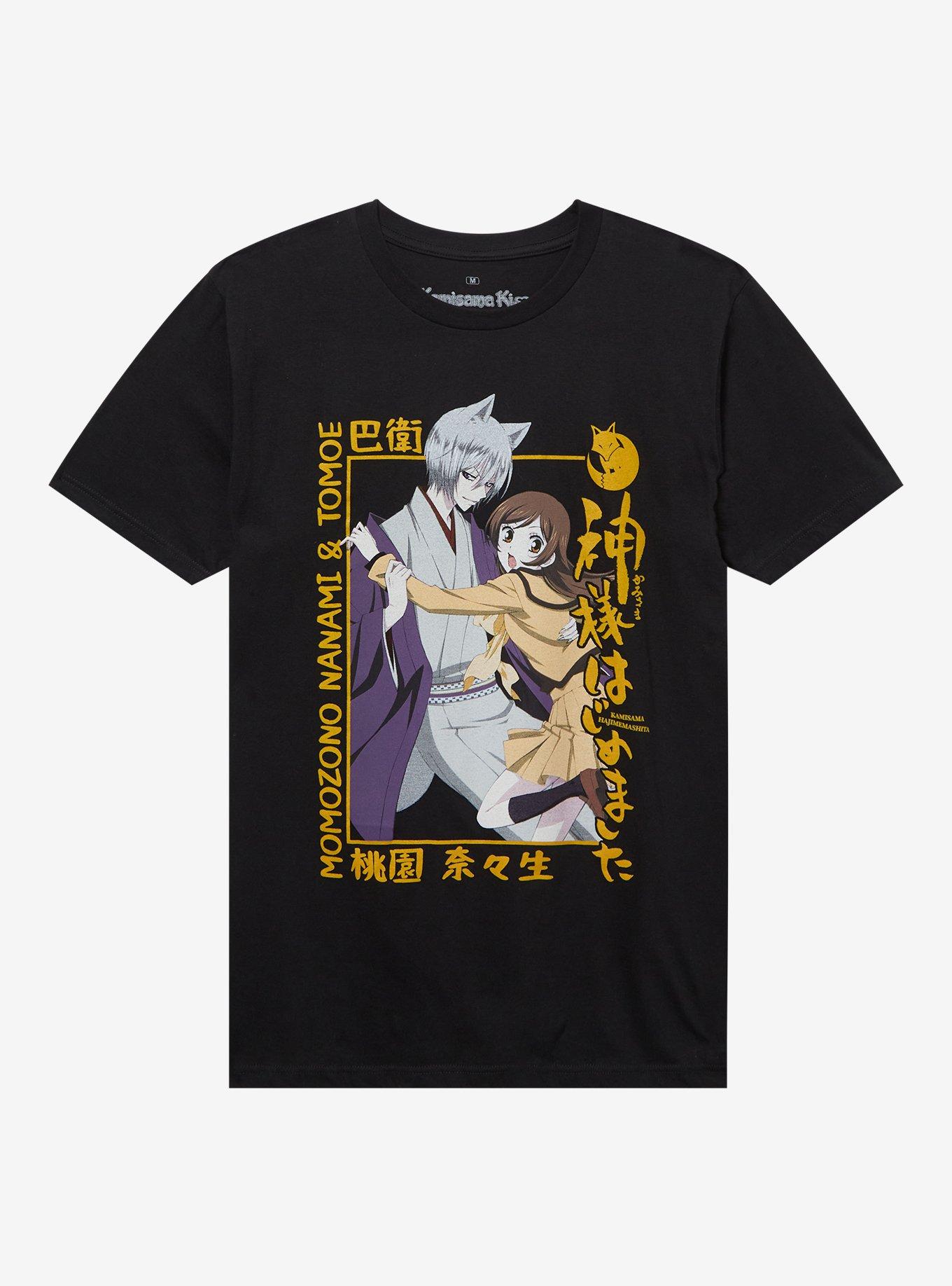 Kamisama Kiss Tomoe & Nanami Frame T-Shirt, BLACK, hi-res