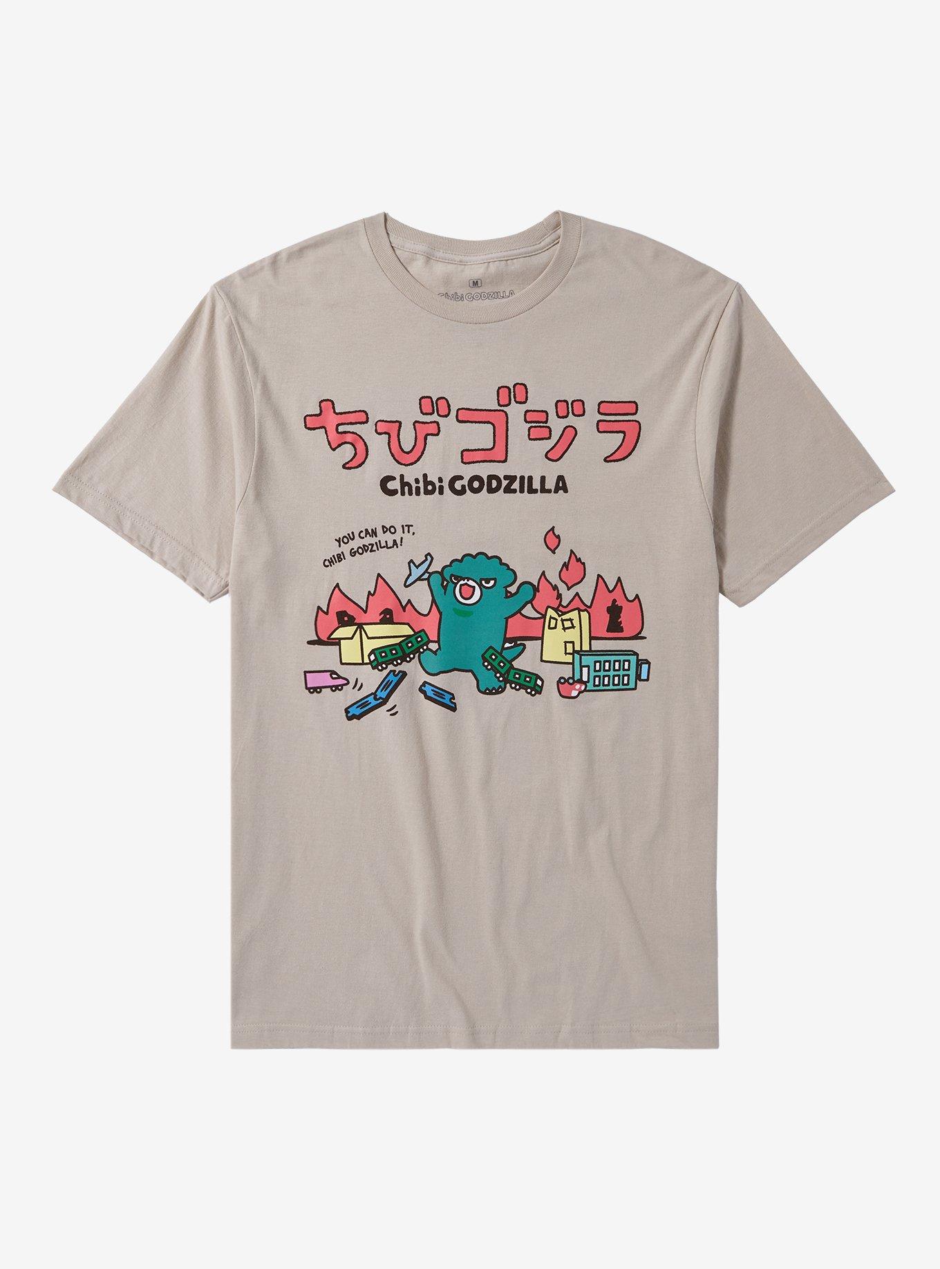 Chibi Godzilla Raids Again T-Shirt, SAND, hi-res