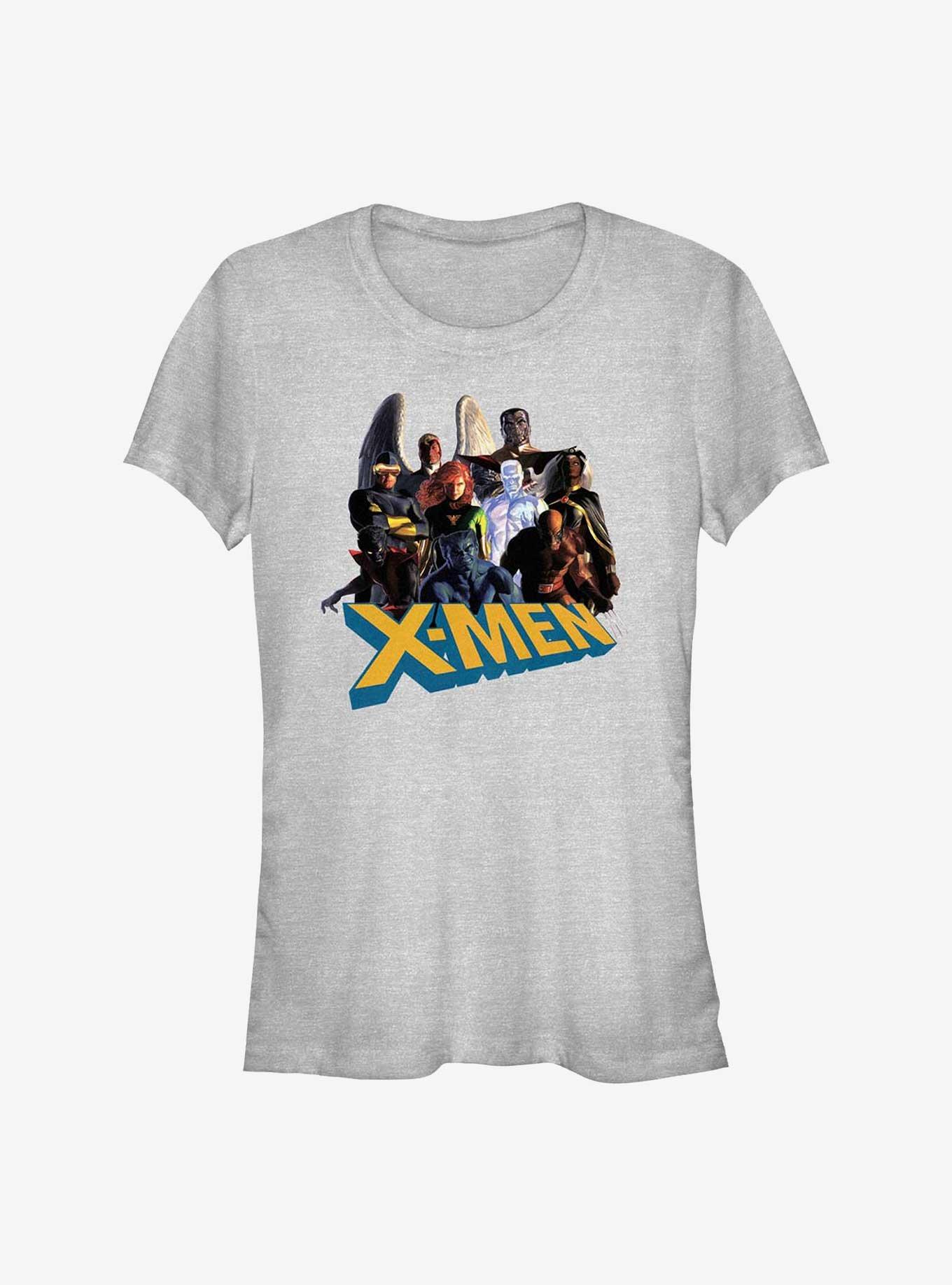 X-Men Characters Girls T-Shirt, ATH HTR, hi-res