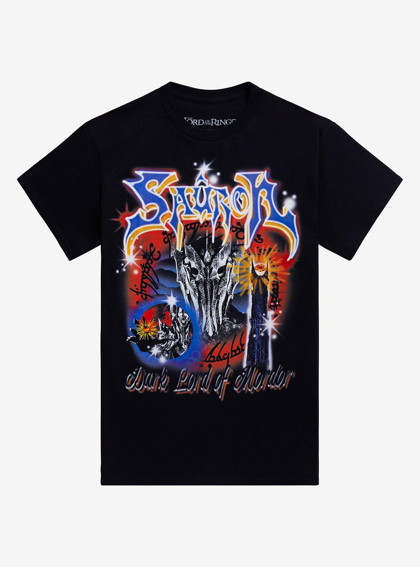 The Lord Of The Rings Airbrush Two-Sided T-Shirt, BLACK, hi-res