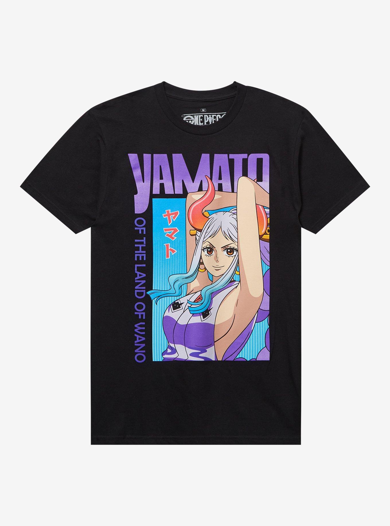 One Piece Yamato Panel T-Shirt, BLACK, hi-res