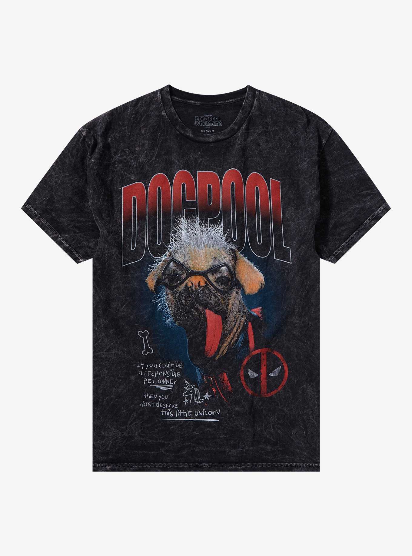 Marvel Deadpool & Wolverine Dogpool Mineral Wash T-Shirt, , hi-res